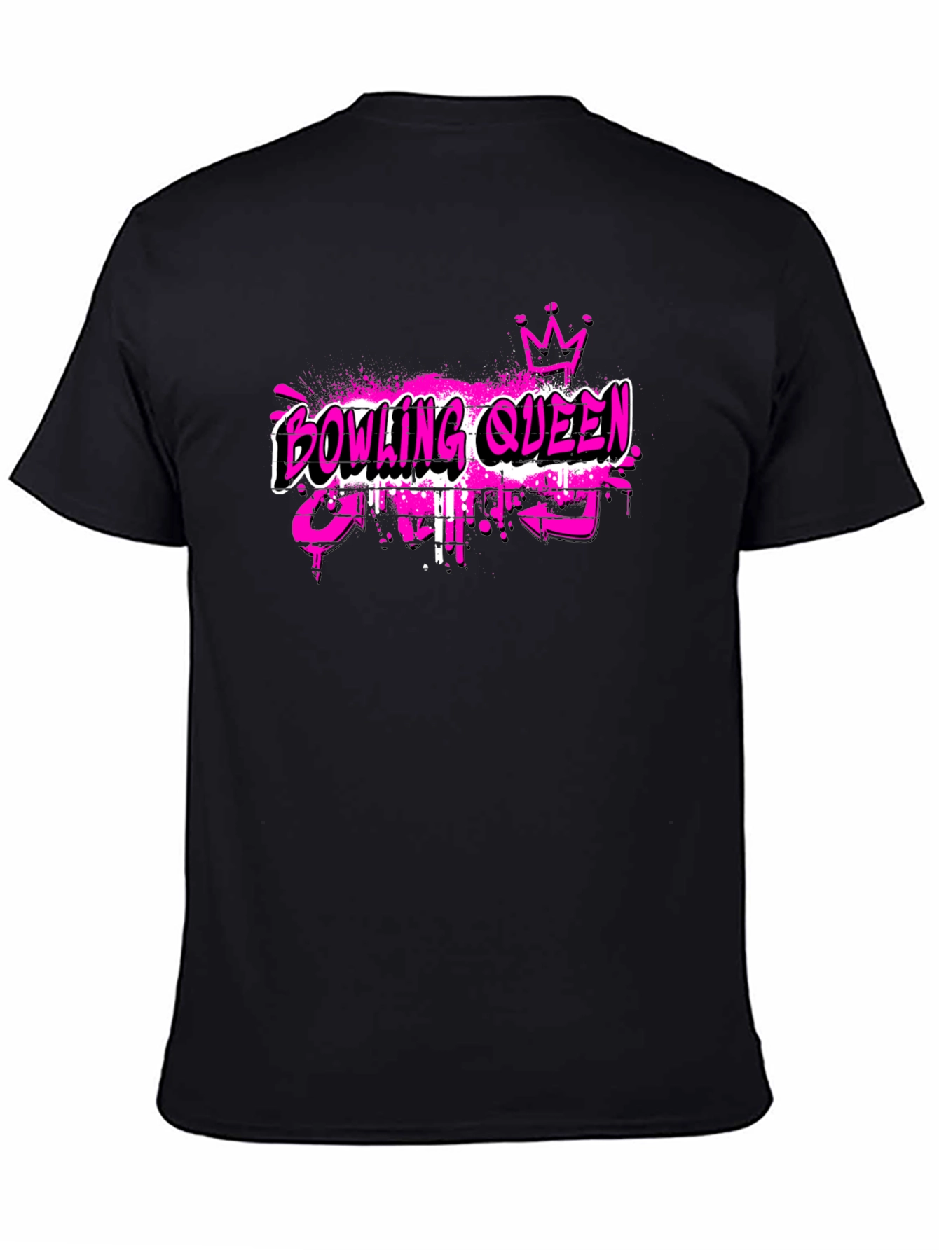 Bowling Queen Black T-Shirt
