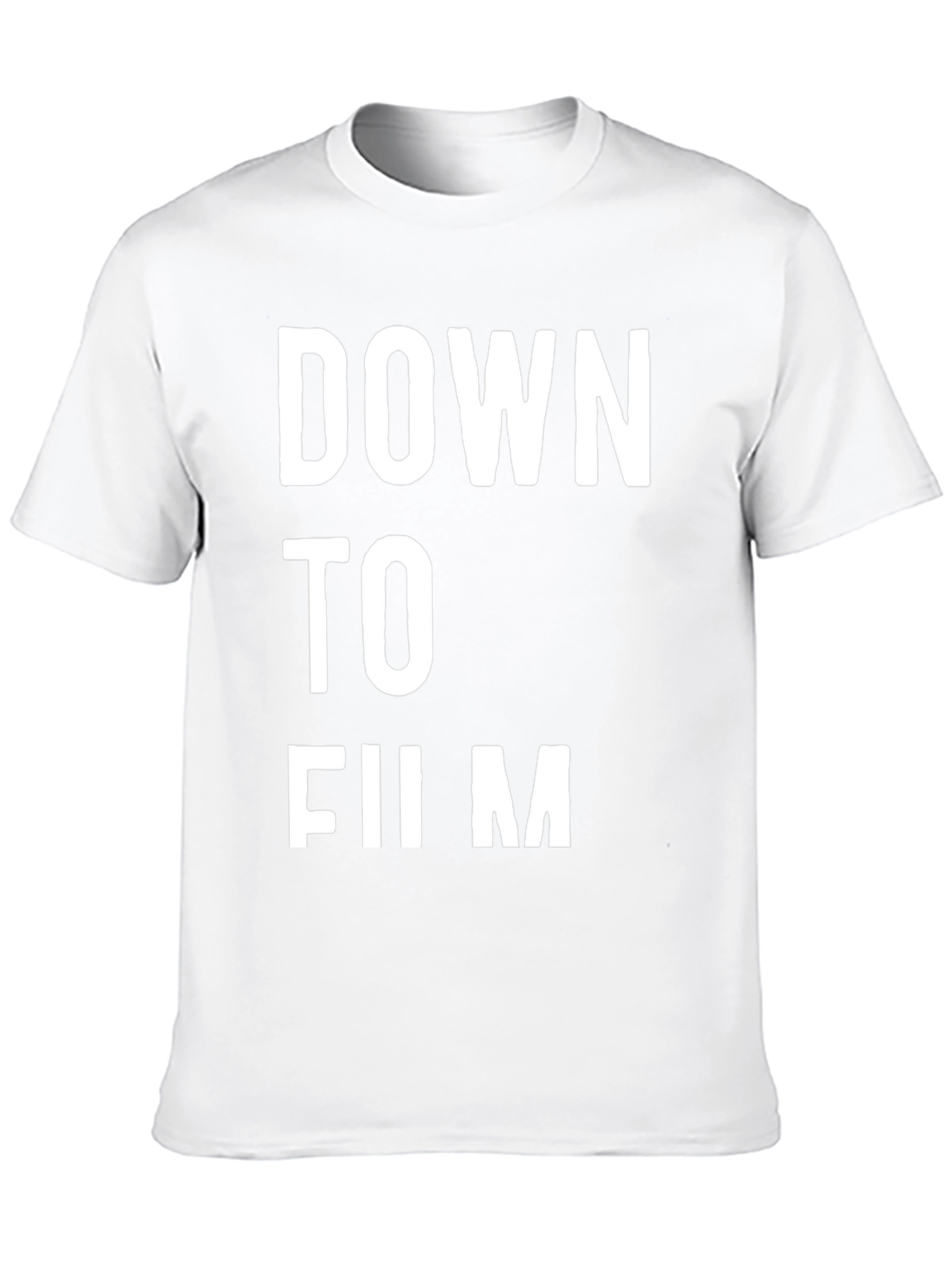Down to Film Black Graphic Tee
