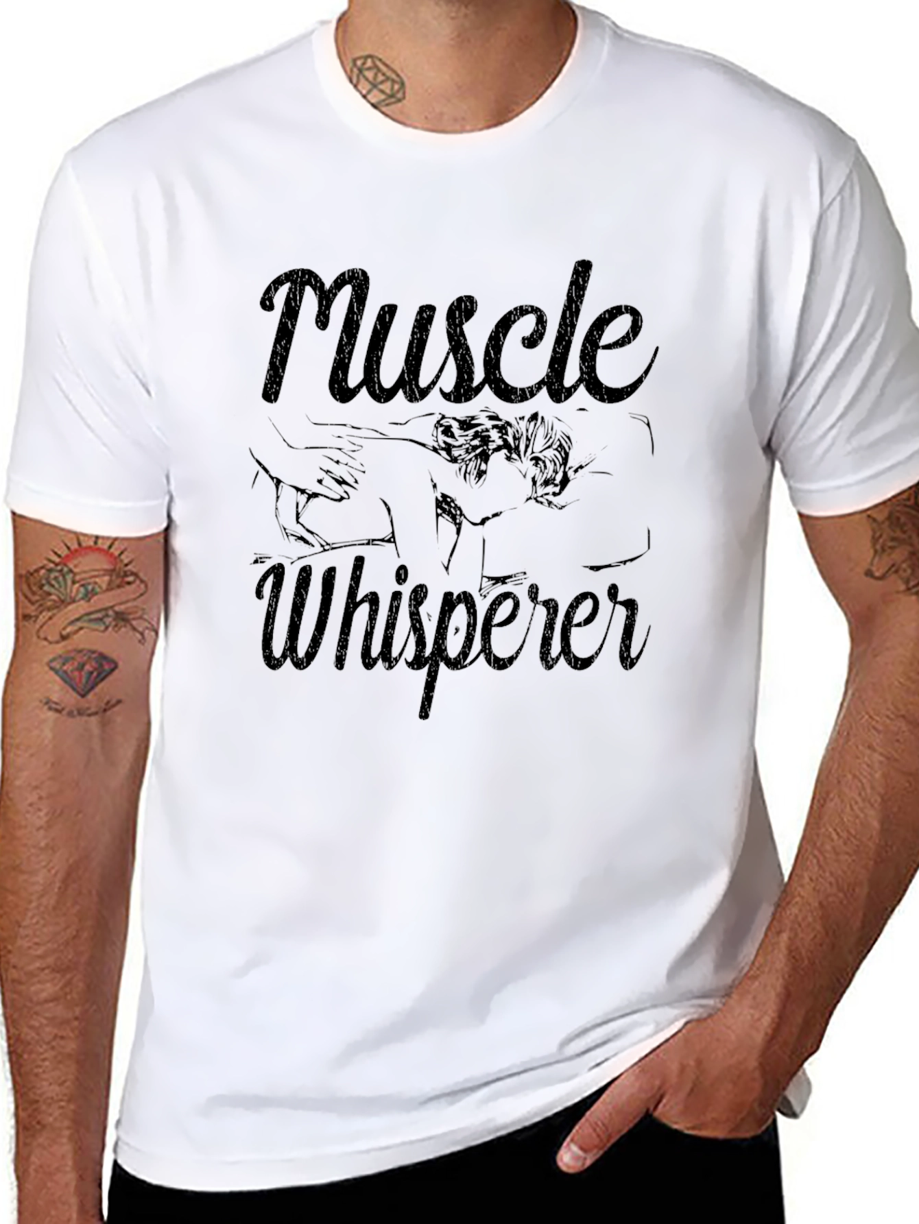 Muscle Whisperer Black T-Shirt