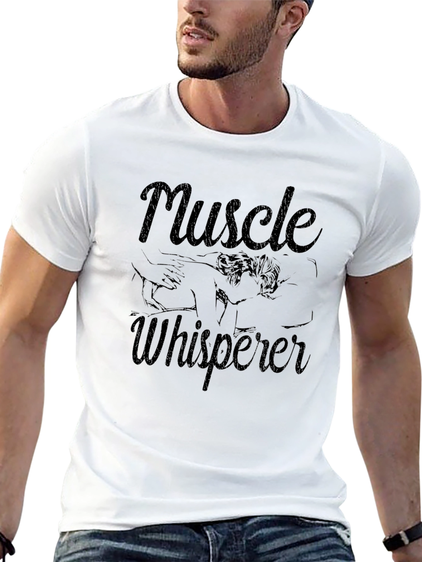 Muscle Whisperer Black T-Shirt