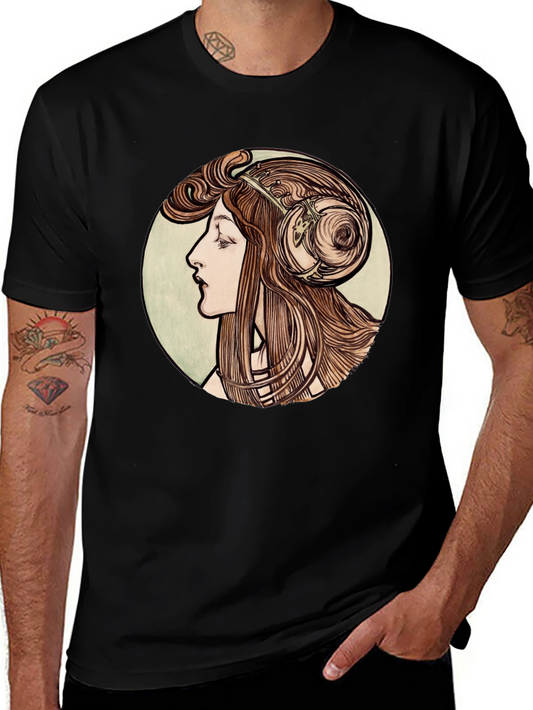 Art Nouveau Woman Graphic T-Shirt