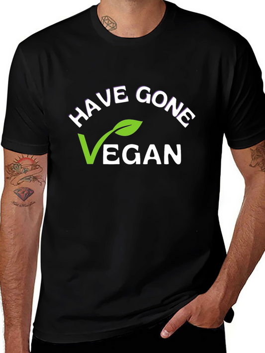 Have Gone Vegan T-Shirt - Black Short Sleeve