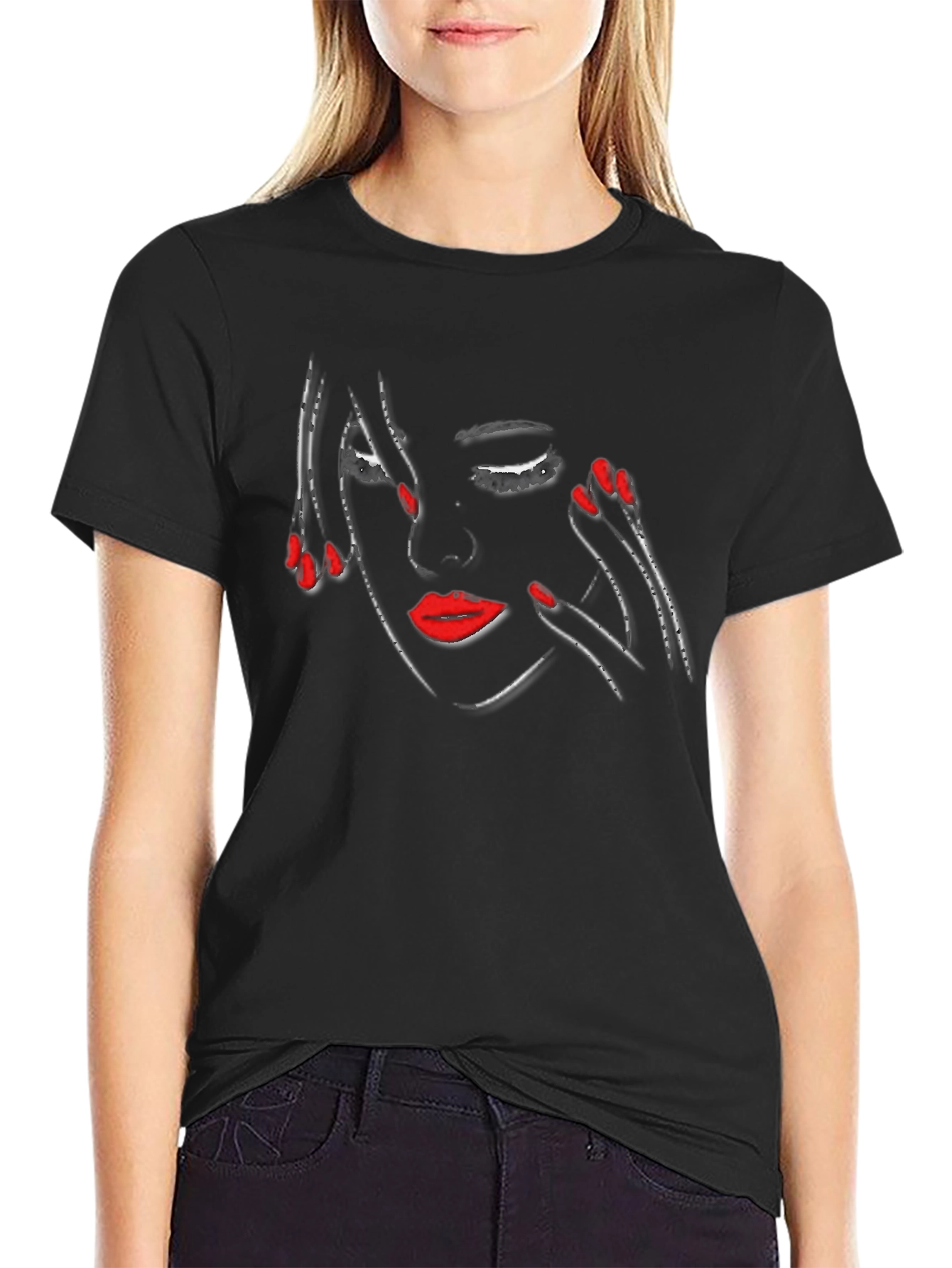 Abstract Woman Graphic T-Shirt