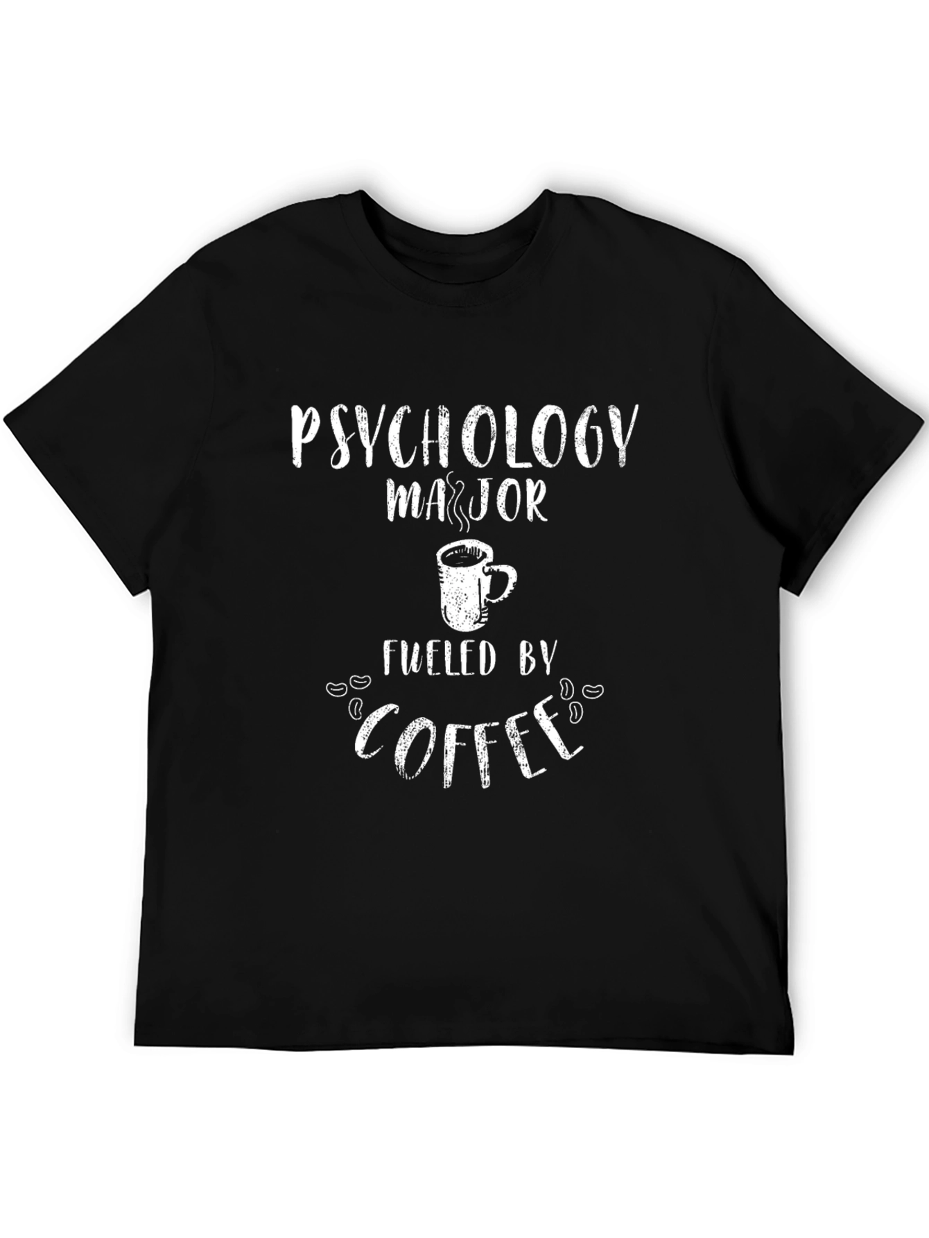 Psychology Major Fueled by Coffee Graphic Tee