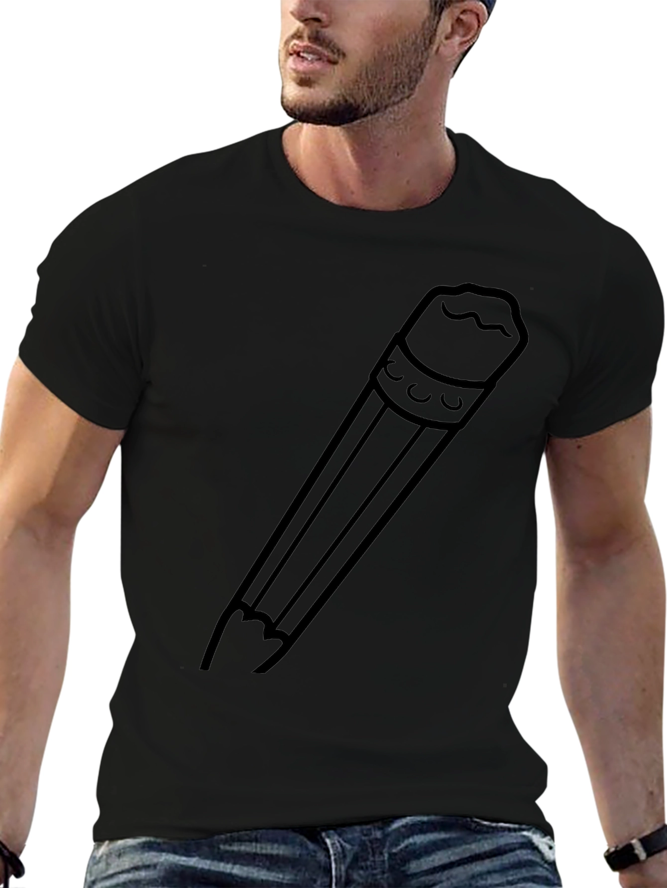 Pencil Graphic Tee - Classic Style