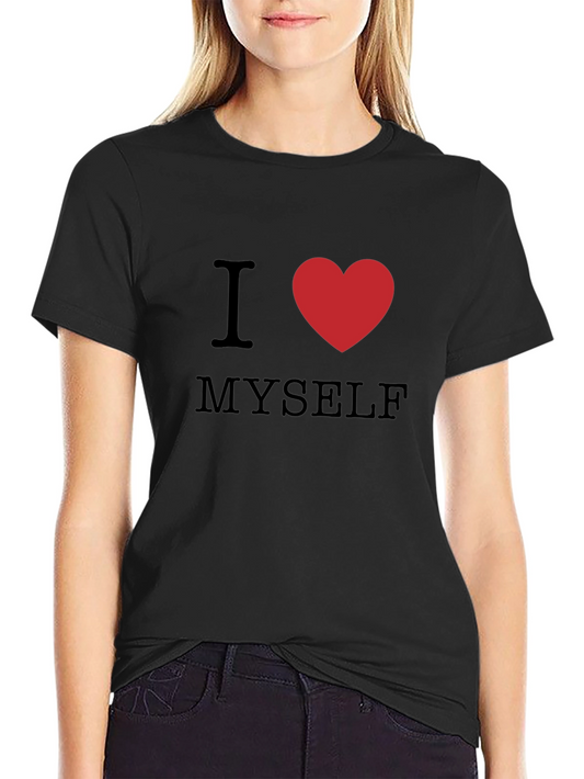 I Heart Myself Black T-Shirt - Comfortable & Stylish