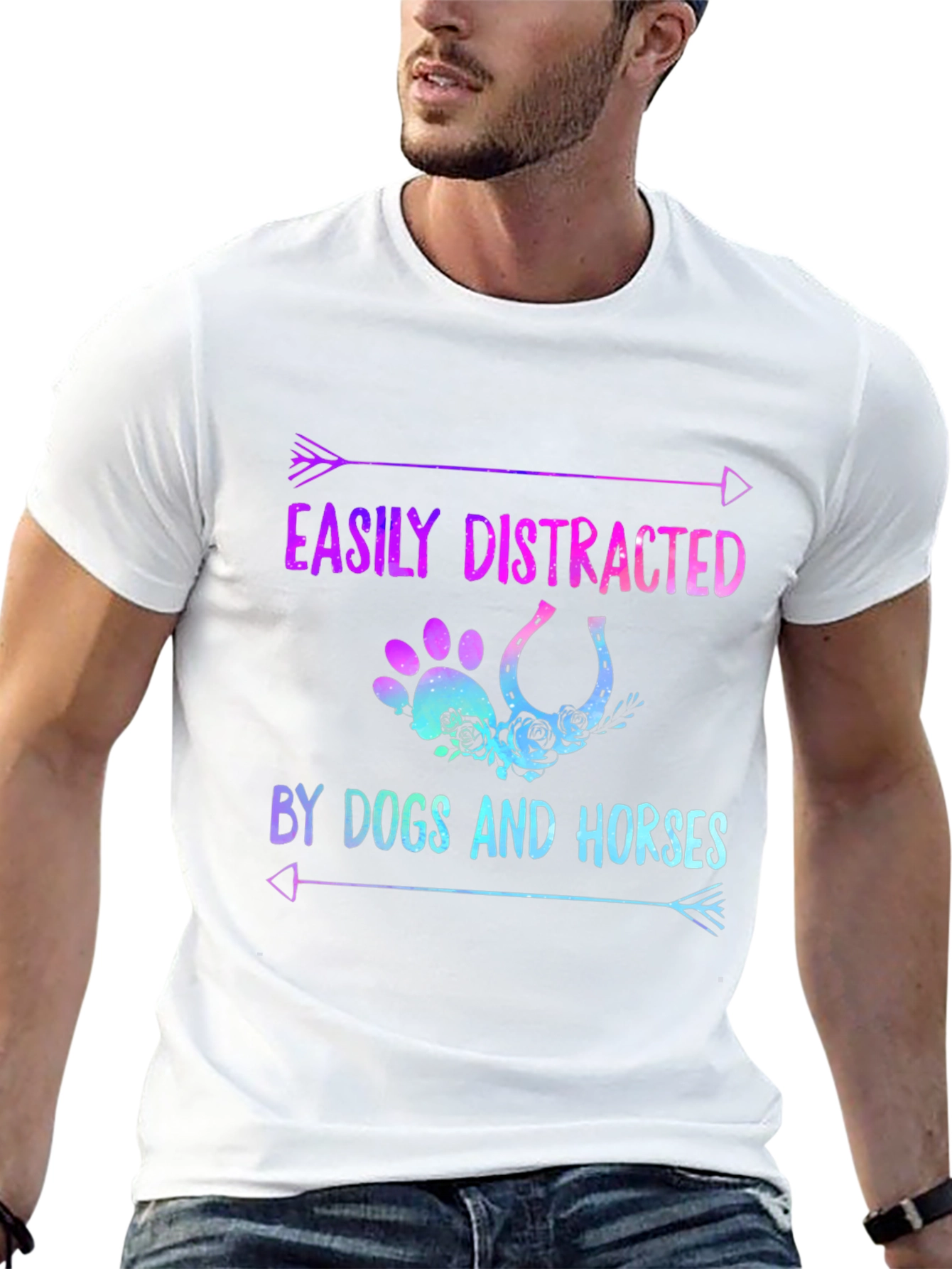 Easily Distracted by Dogs and Horses Tee
