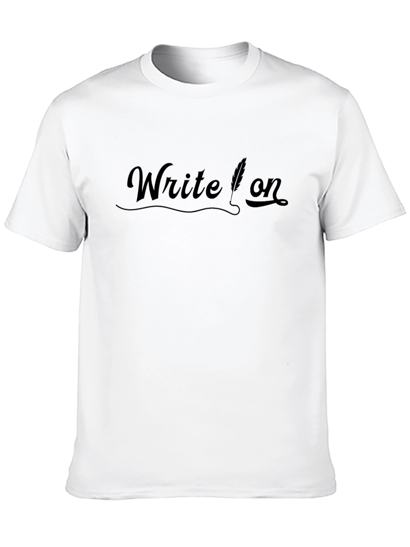 Write On Black T-Shirt - Writers Tee