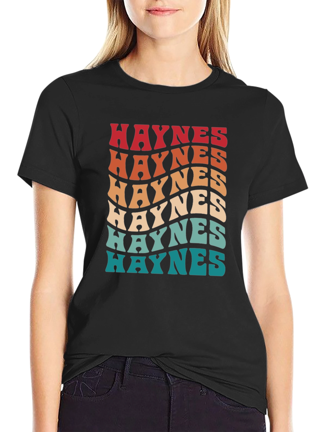 Haynes Retro Wavy Text T-Shirt
