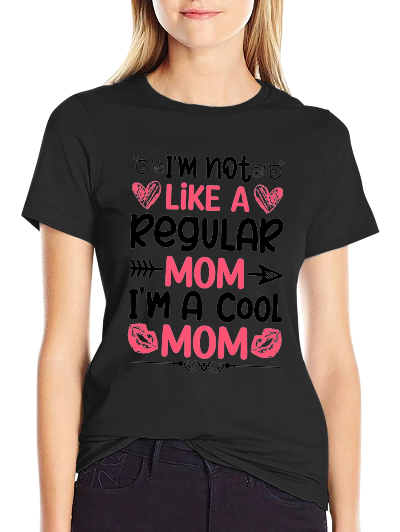 Cool Mom Graphic Tee - Novelty Womens T-Shirt
