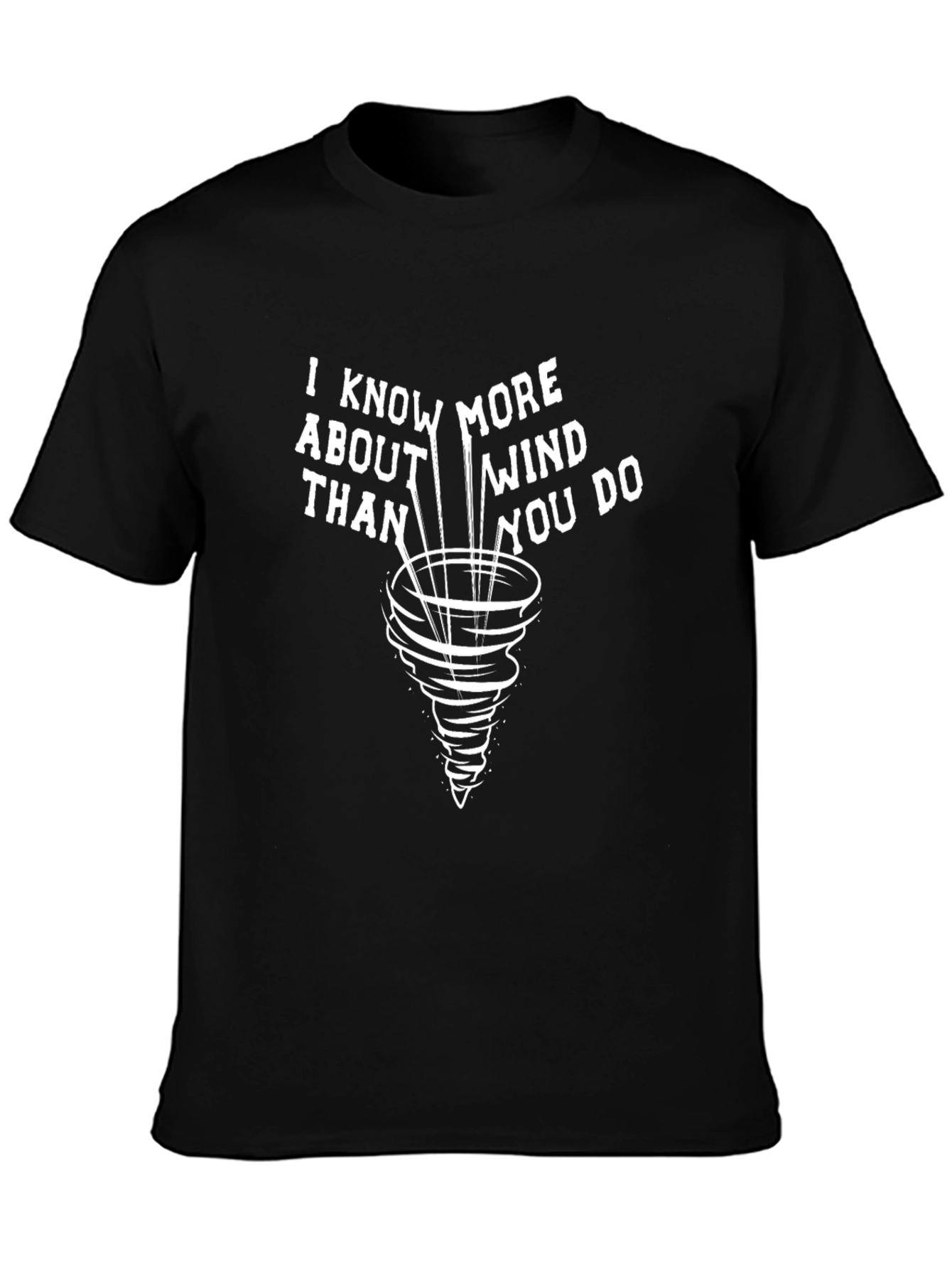 Funny Wind Expert Black T-Shirt