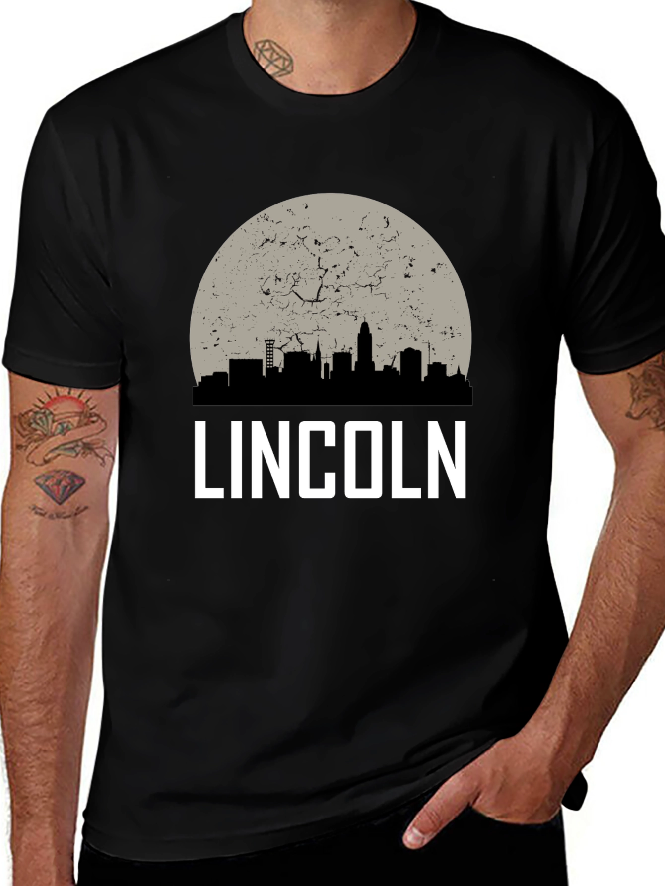 Lincoln Nebraska Skyline T-Shirt