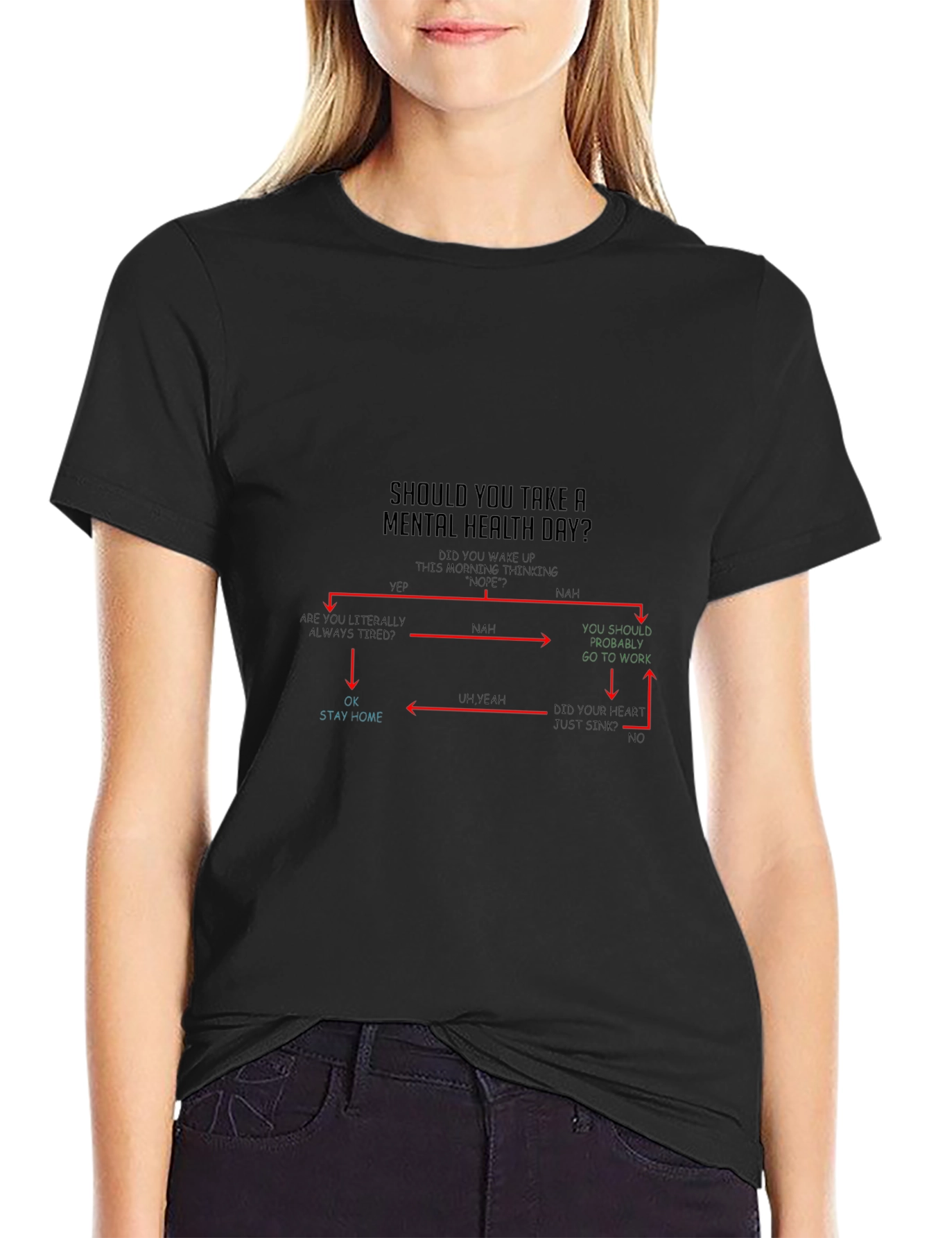 Mental Health Day Flowchart T-Shirt