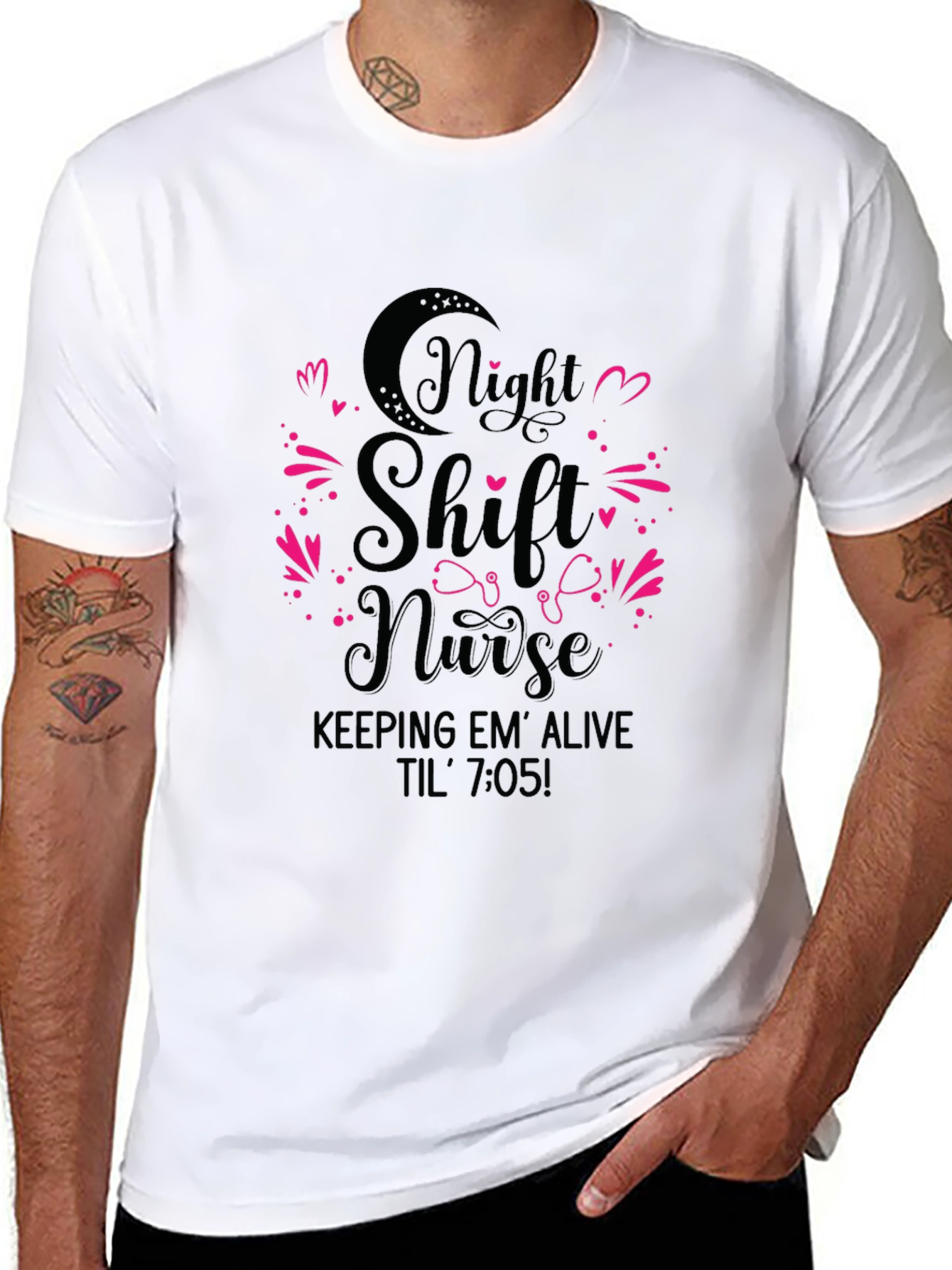 Night Shift Nurse T-Shirt - Funny Nursing Tee