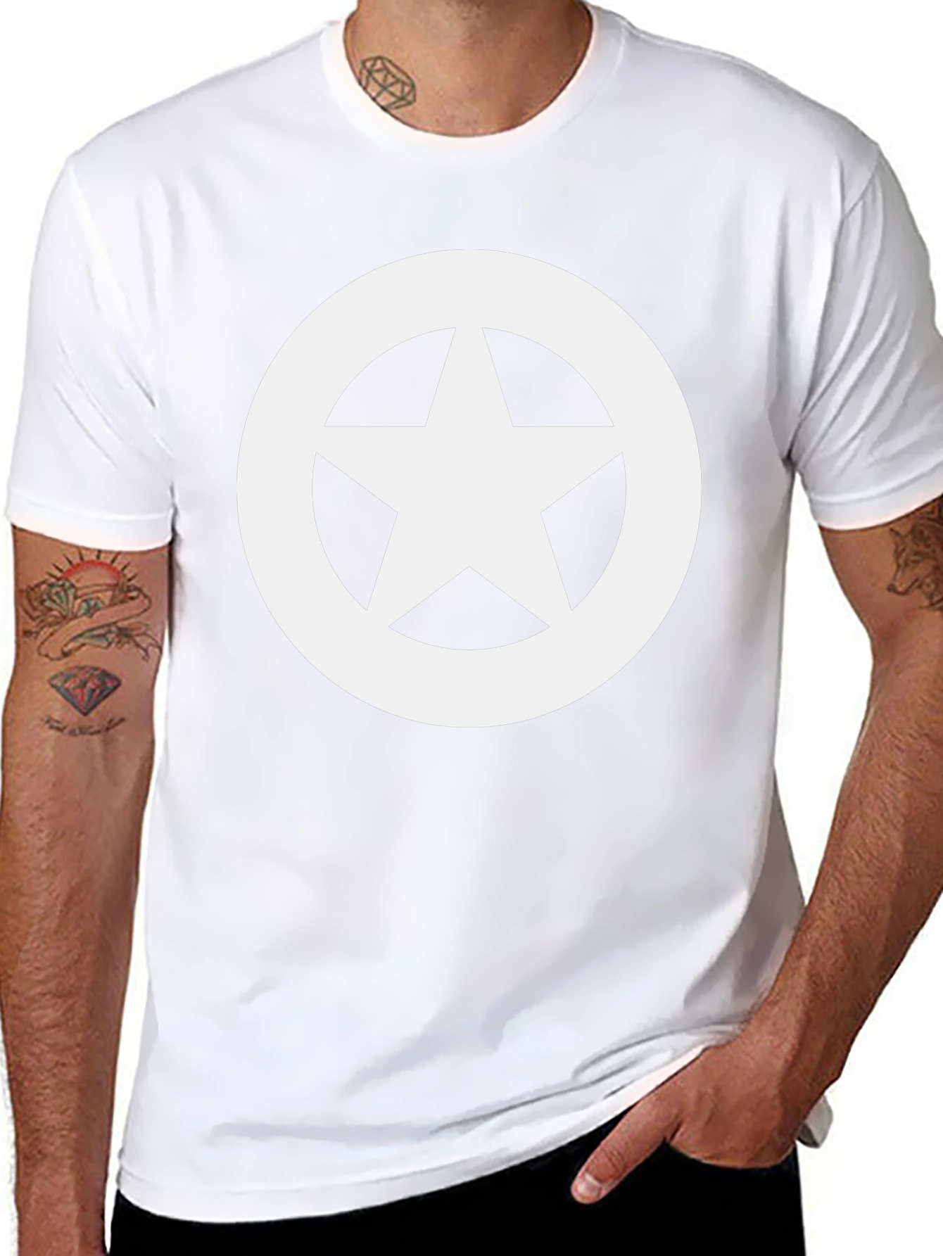 Star Emblem Black T-Shirt