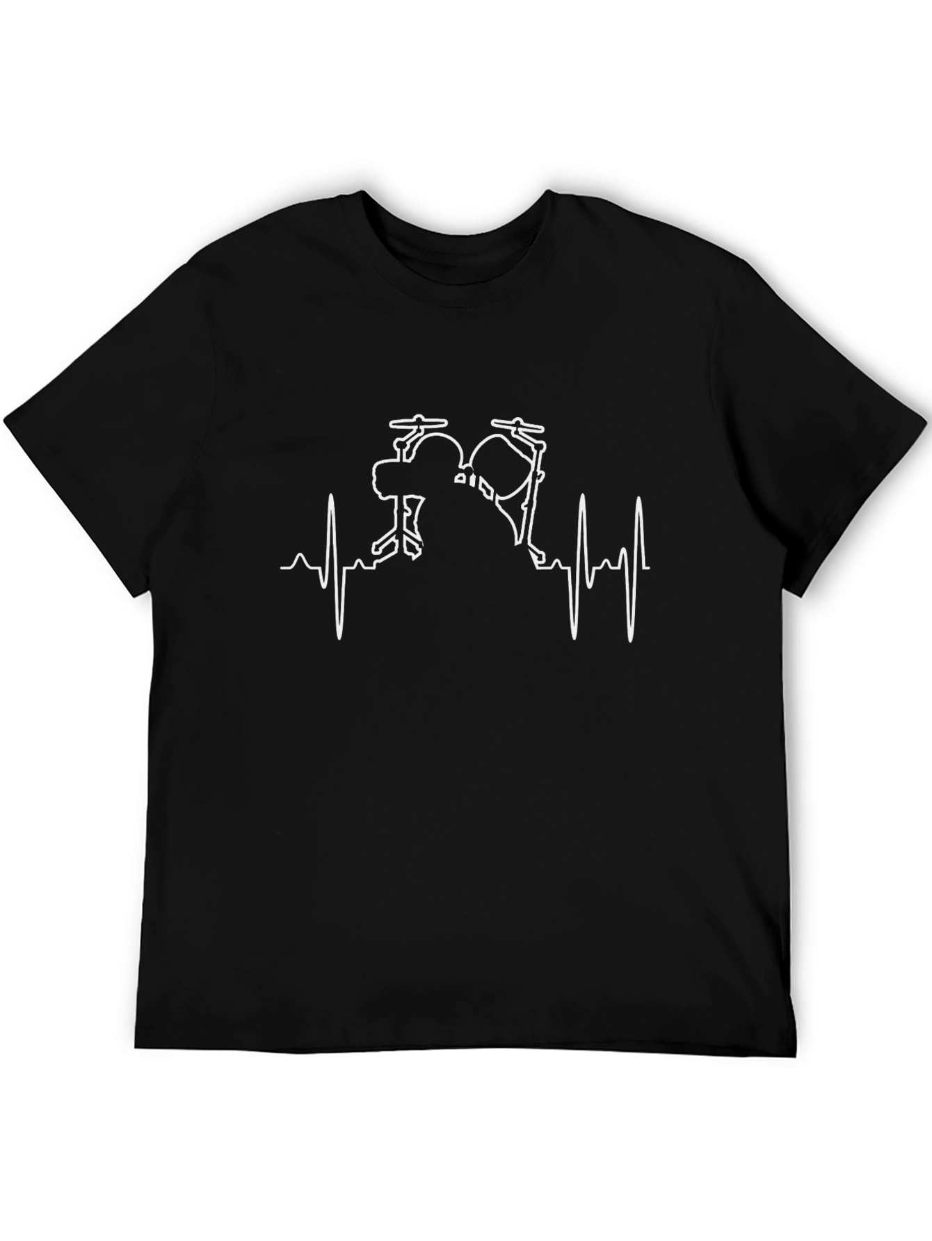 Drum Beat T-Shirt - Musicians Heartbeat Tee