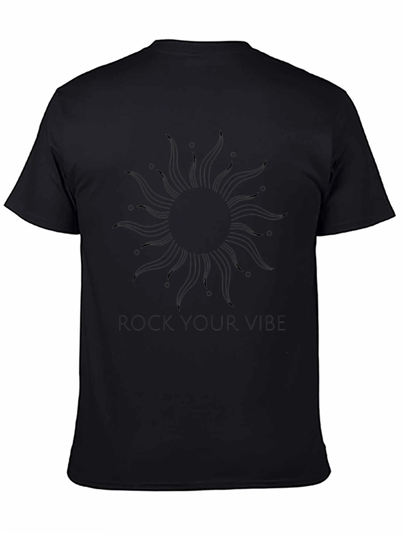 Rock Your Vibe Black Graphic Tee
