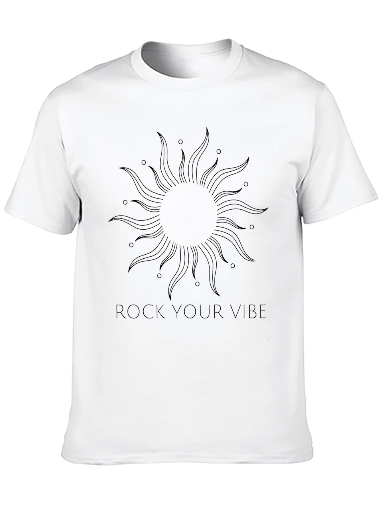 Rock Your Vibe Black Graphic Tee