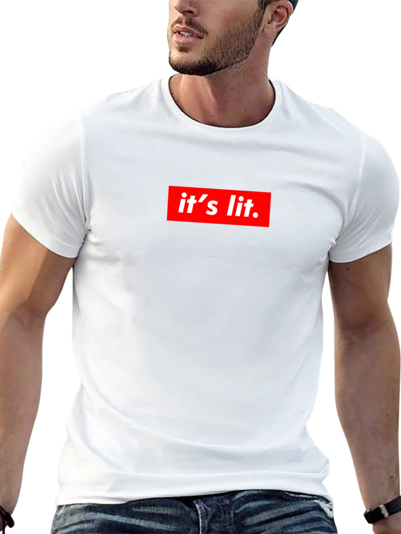 Its Lit Graphic Tee - Trendy Statement Shirt
