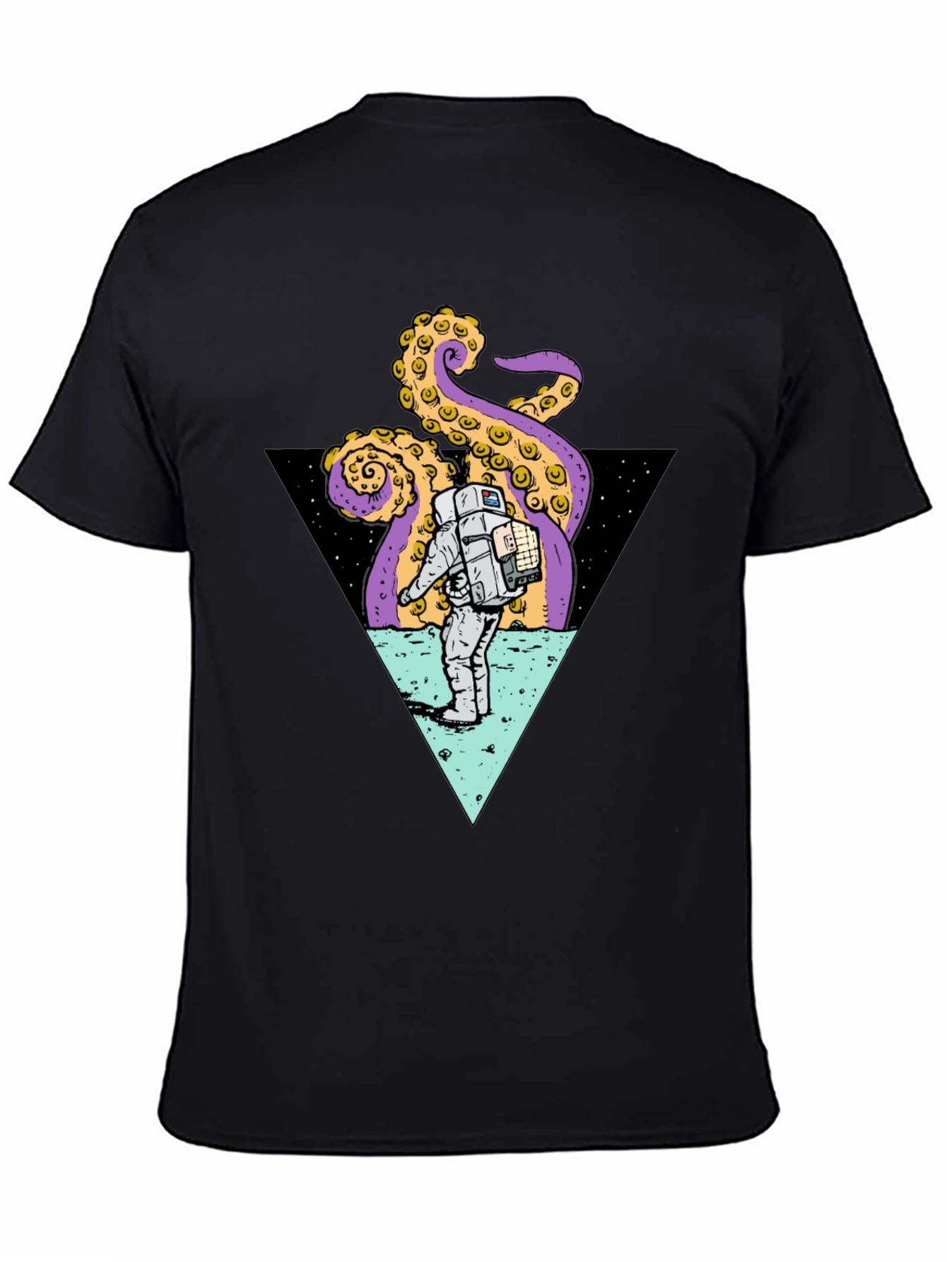 Astronaut & Octopus Triangle Graphic Tee