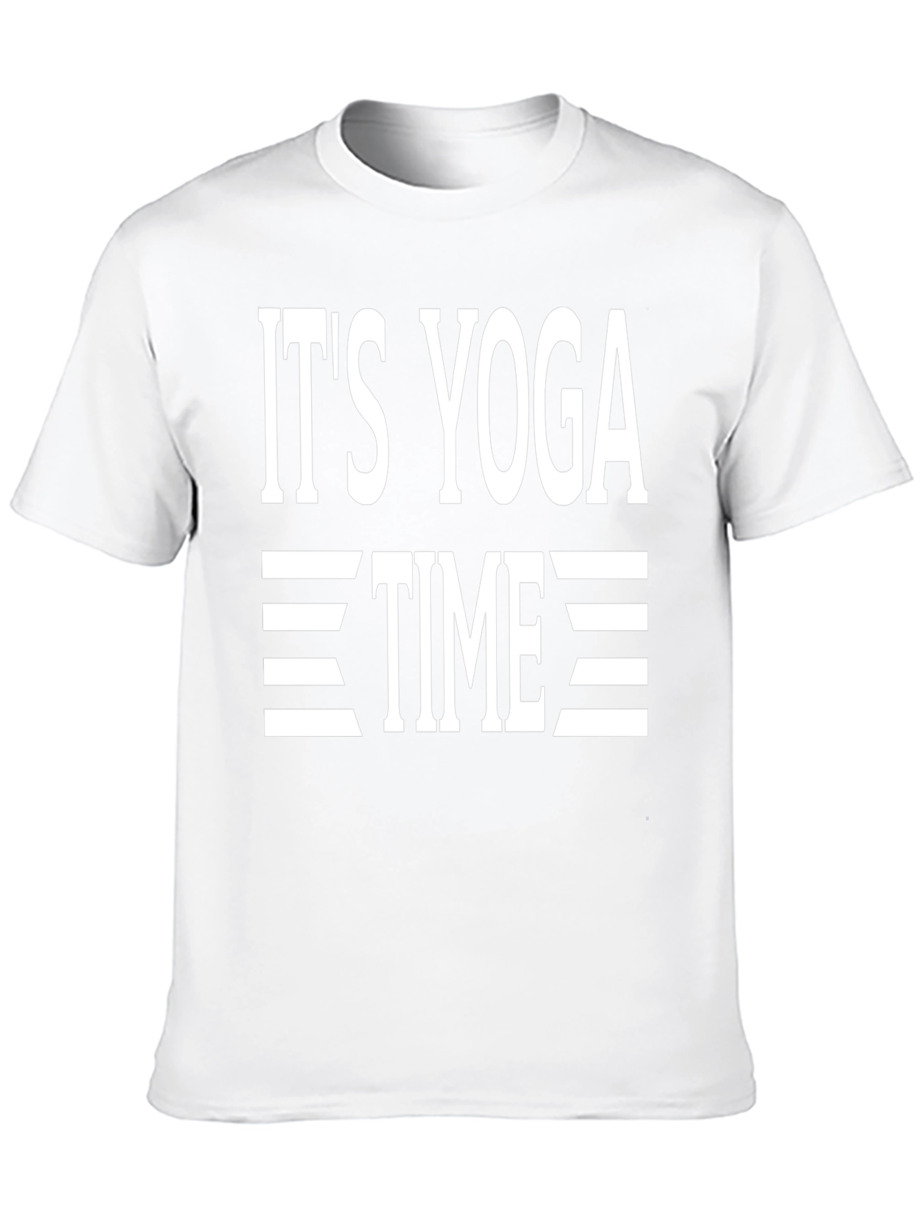 Its Yoga Time Graphic Tee - Black Cotton T-Shirt