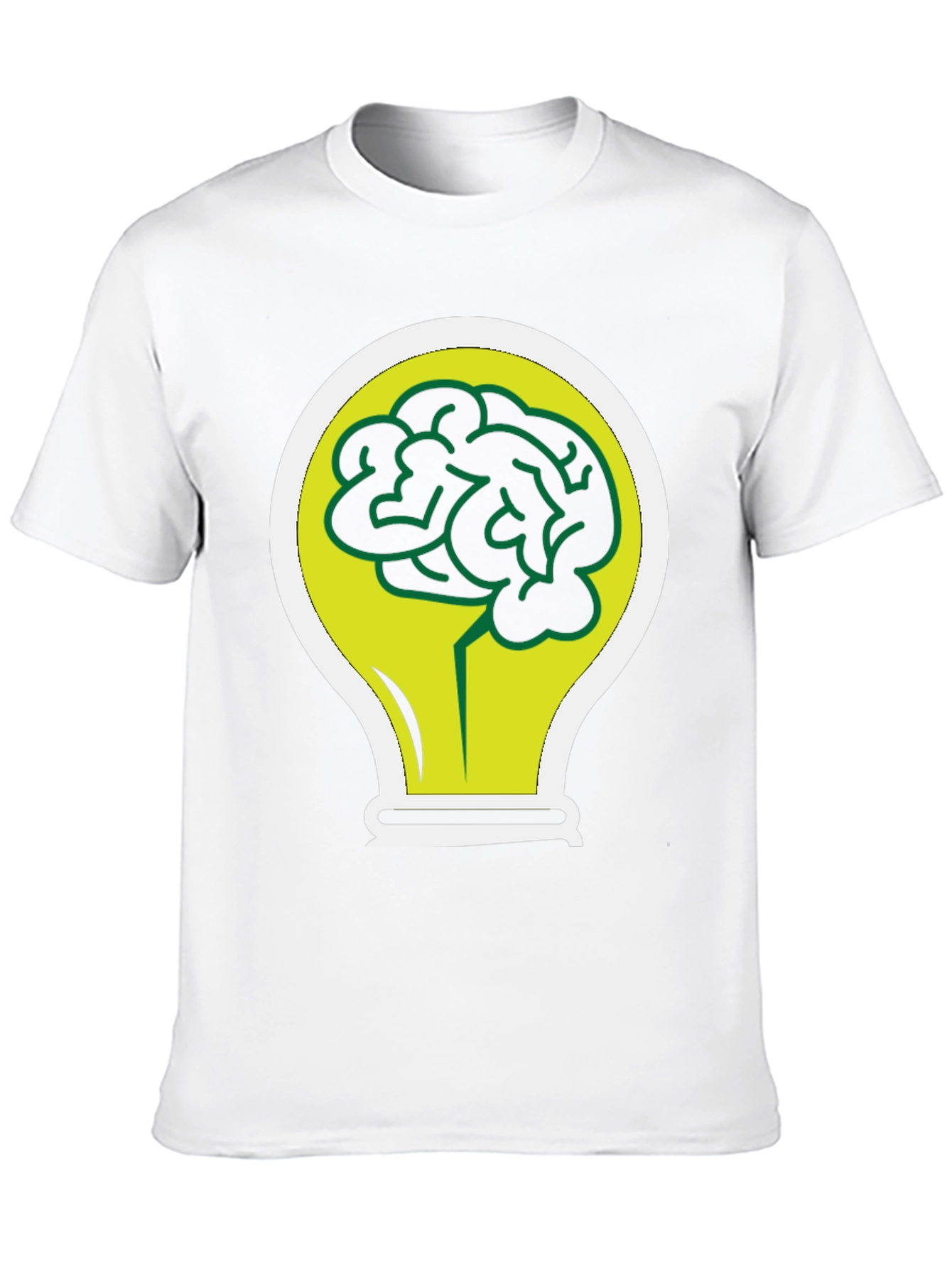 Brain Bulb Black T-Shirt - Idea Generation