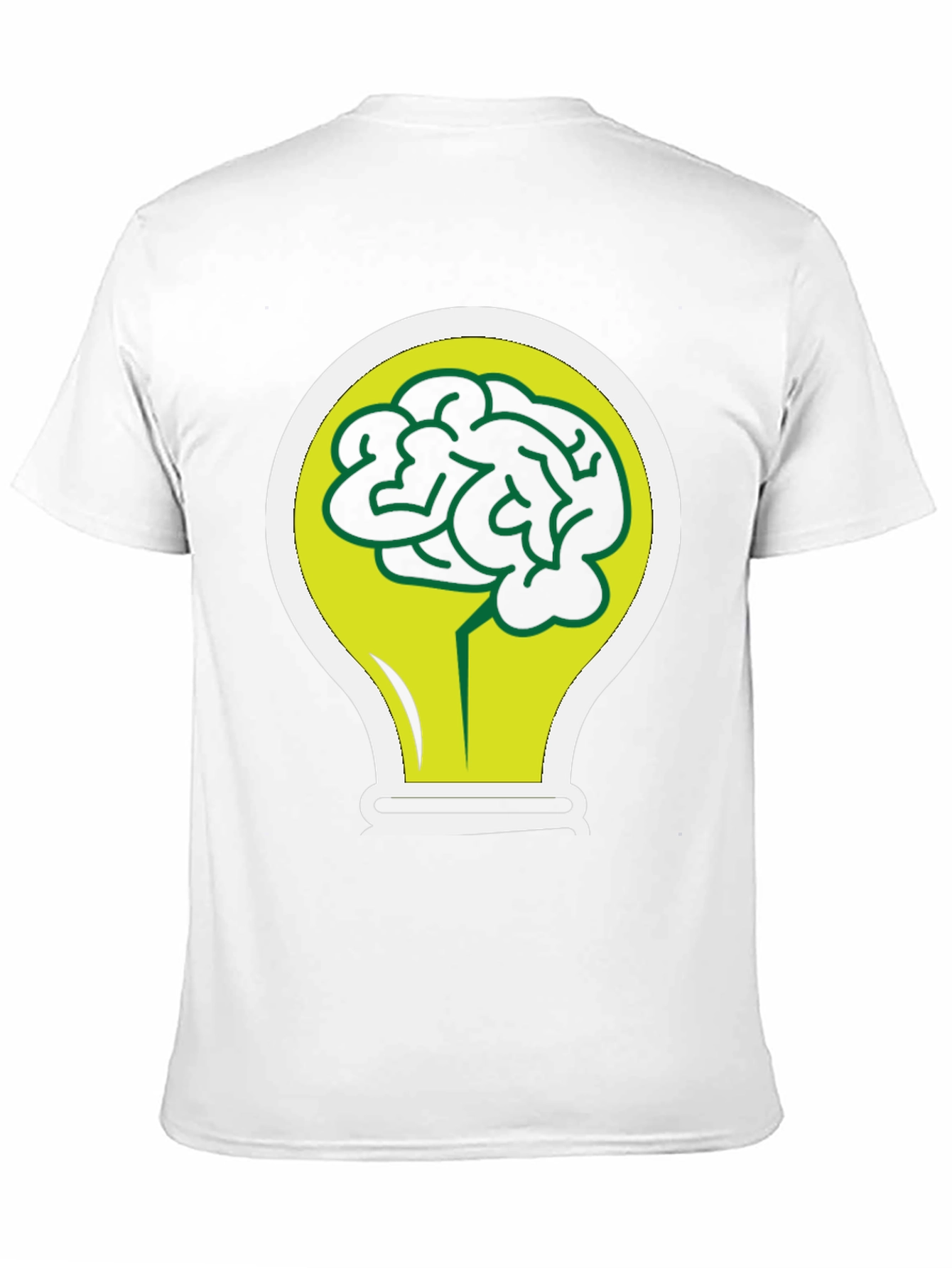 Brain Bulb Black T-Shirt - Idea Generation