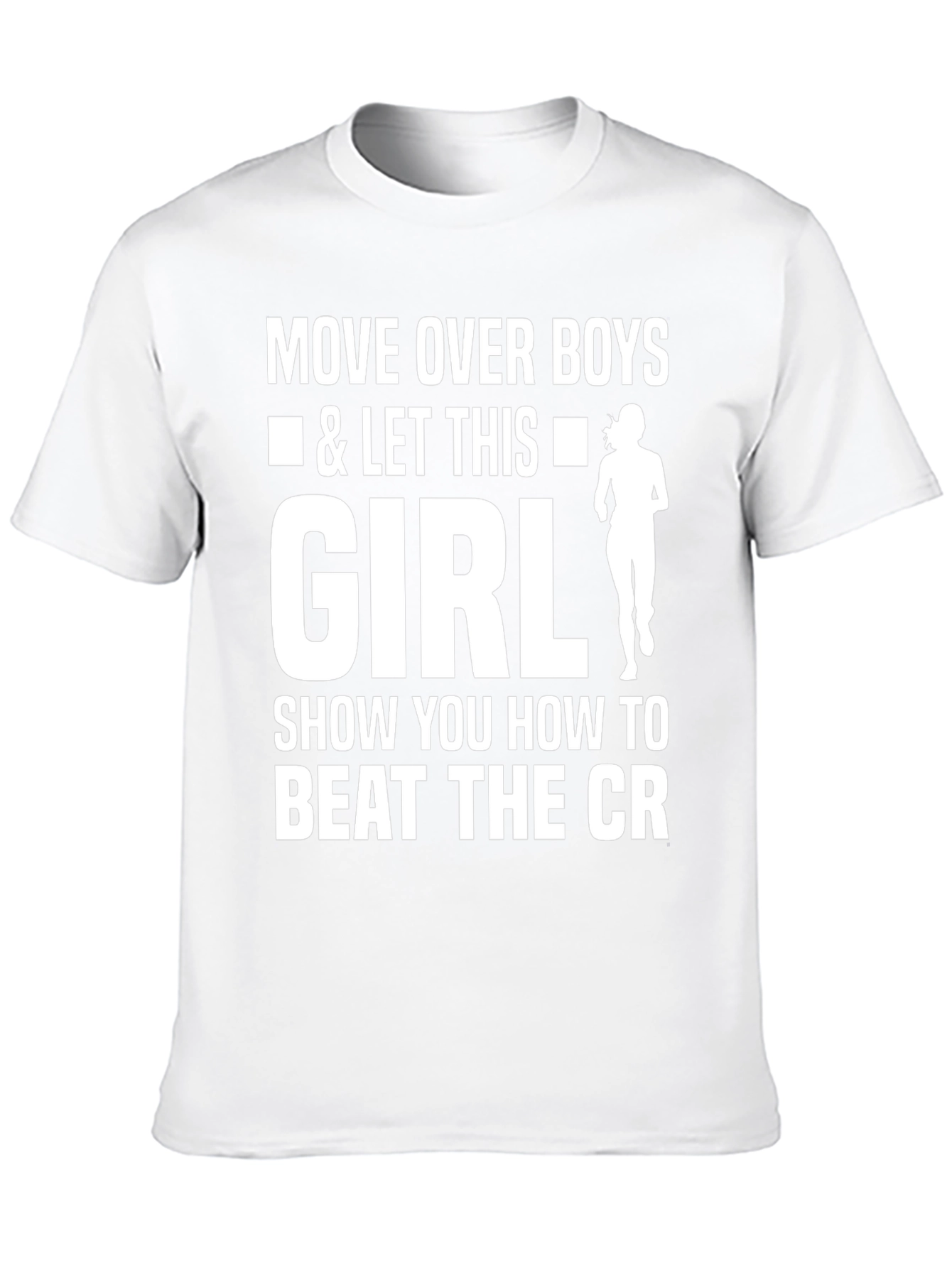 Move Over Boys Girl Running Graphic Tee