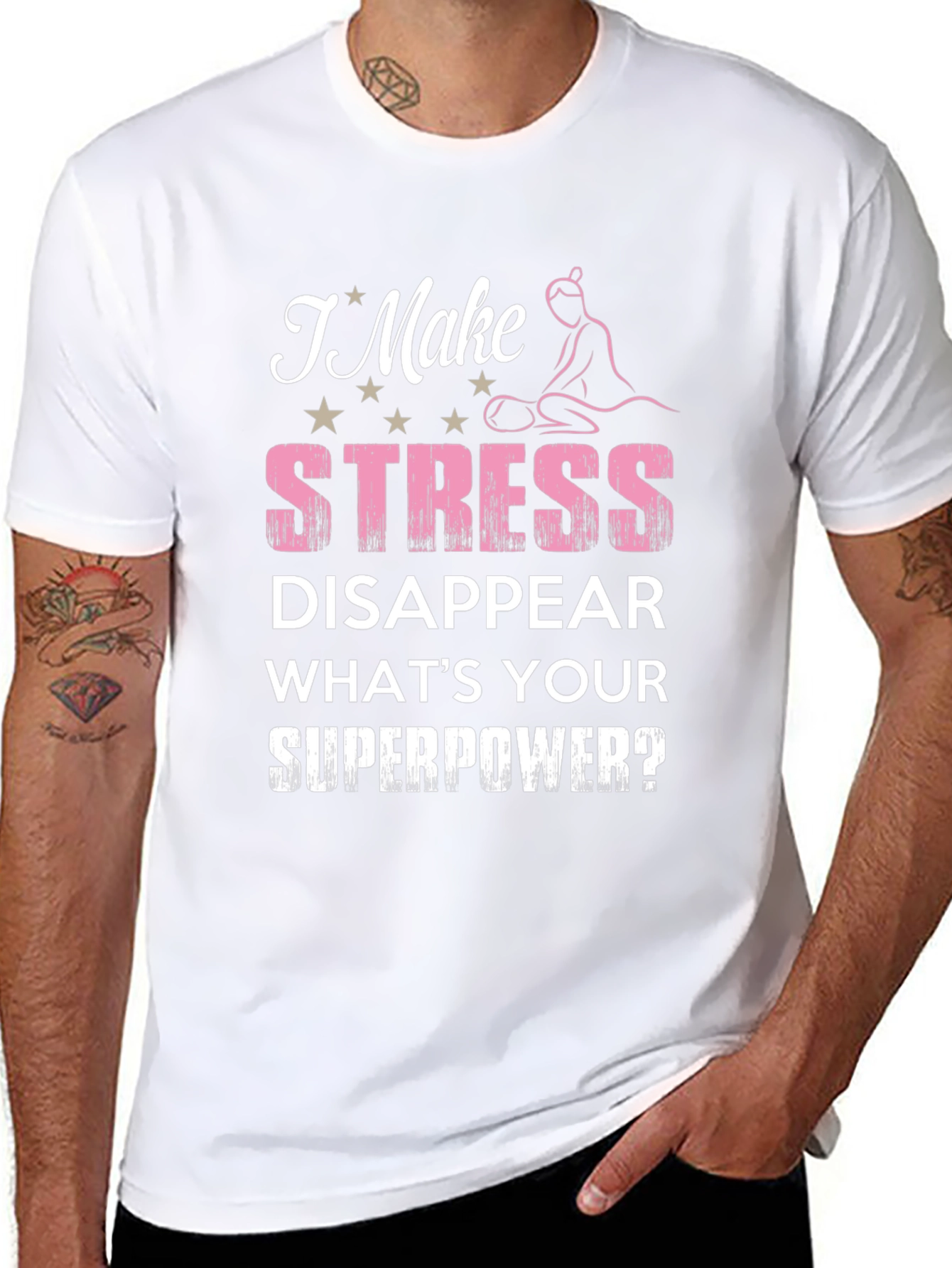 Stress Disappear T-Shirt - Superpower Design
