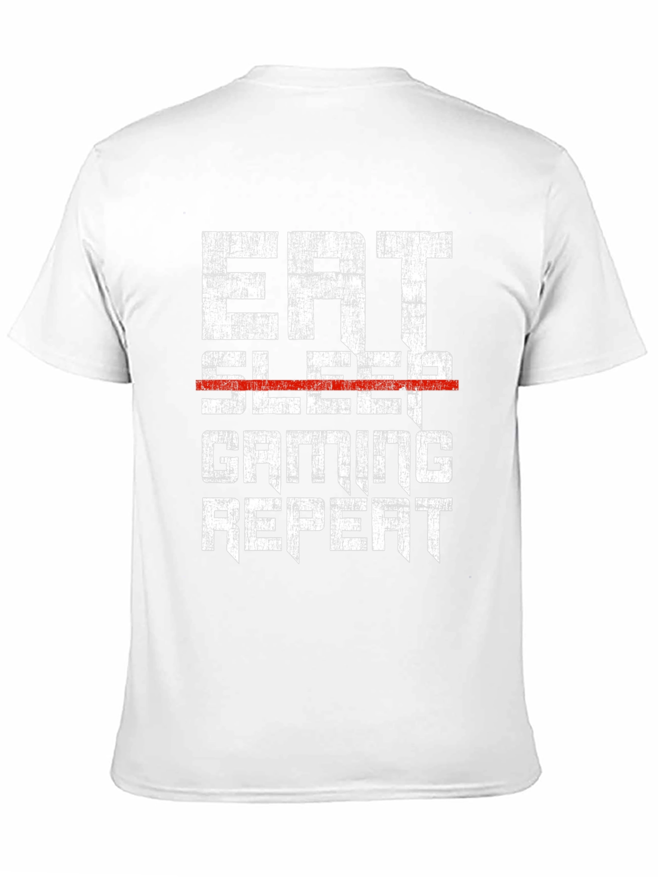 Eat Sleep Gaming Repeat Mens Black T-Shirt