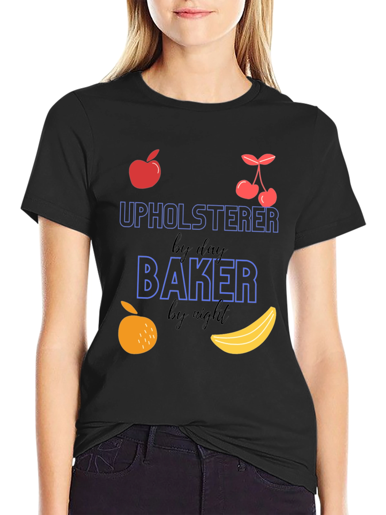Upholsterer By Day Baker By Night T-Shirt