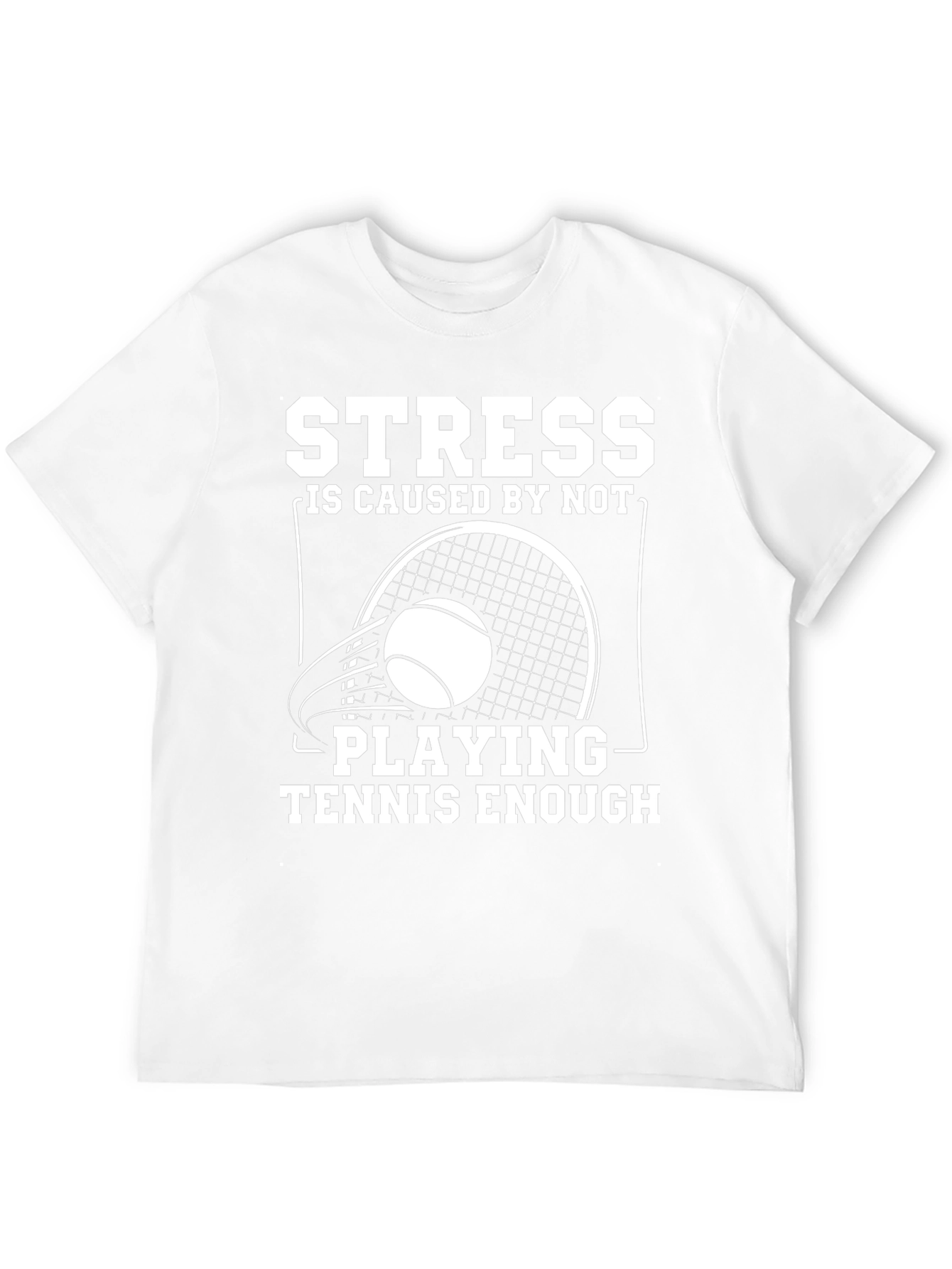 Stress Tennis T-Shirt: Funny Player Tee