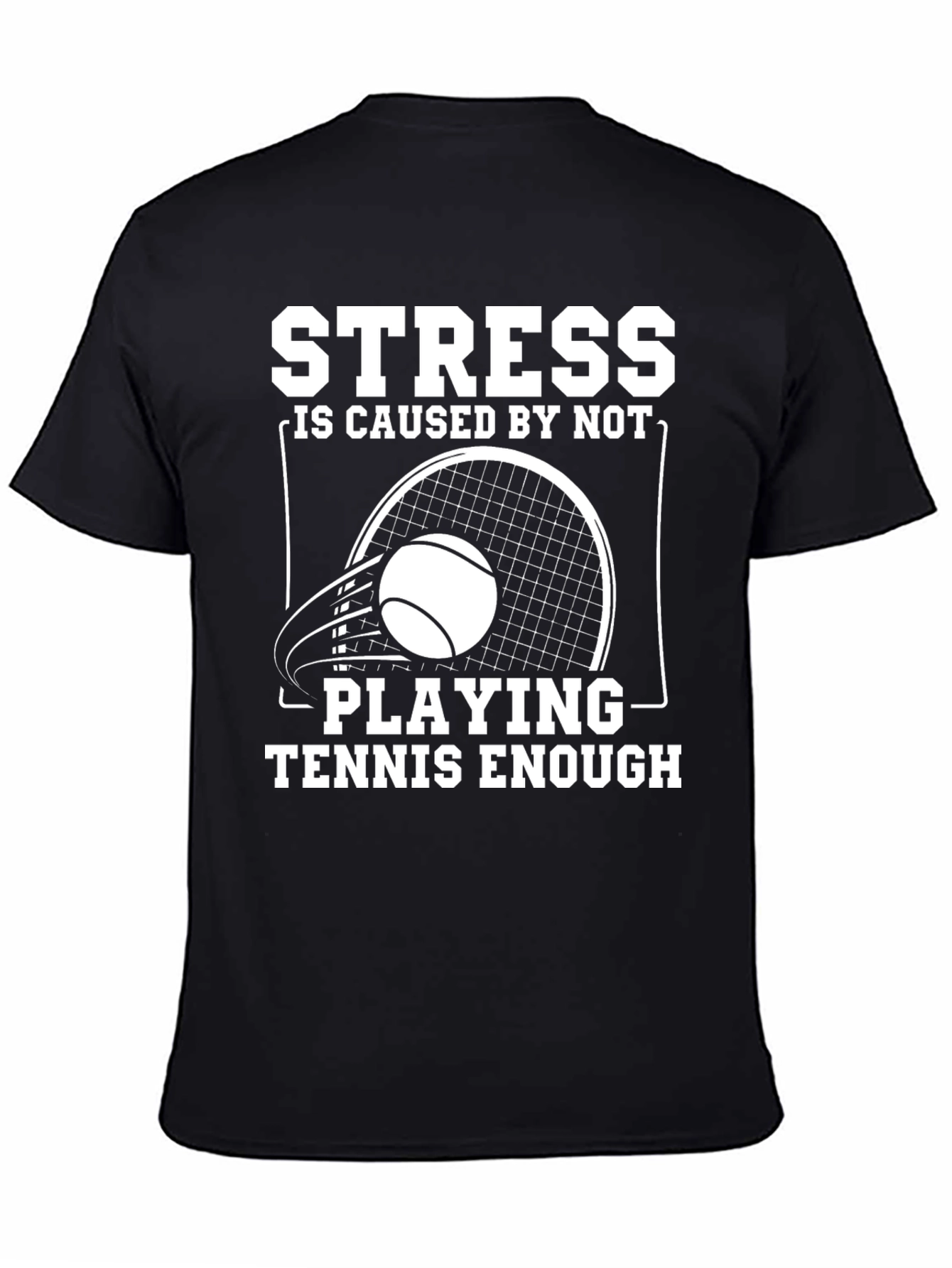 Stress Tennis T-Shirt: Funny Player Tee