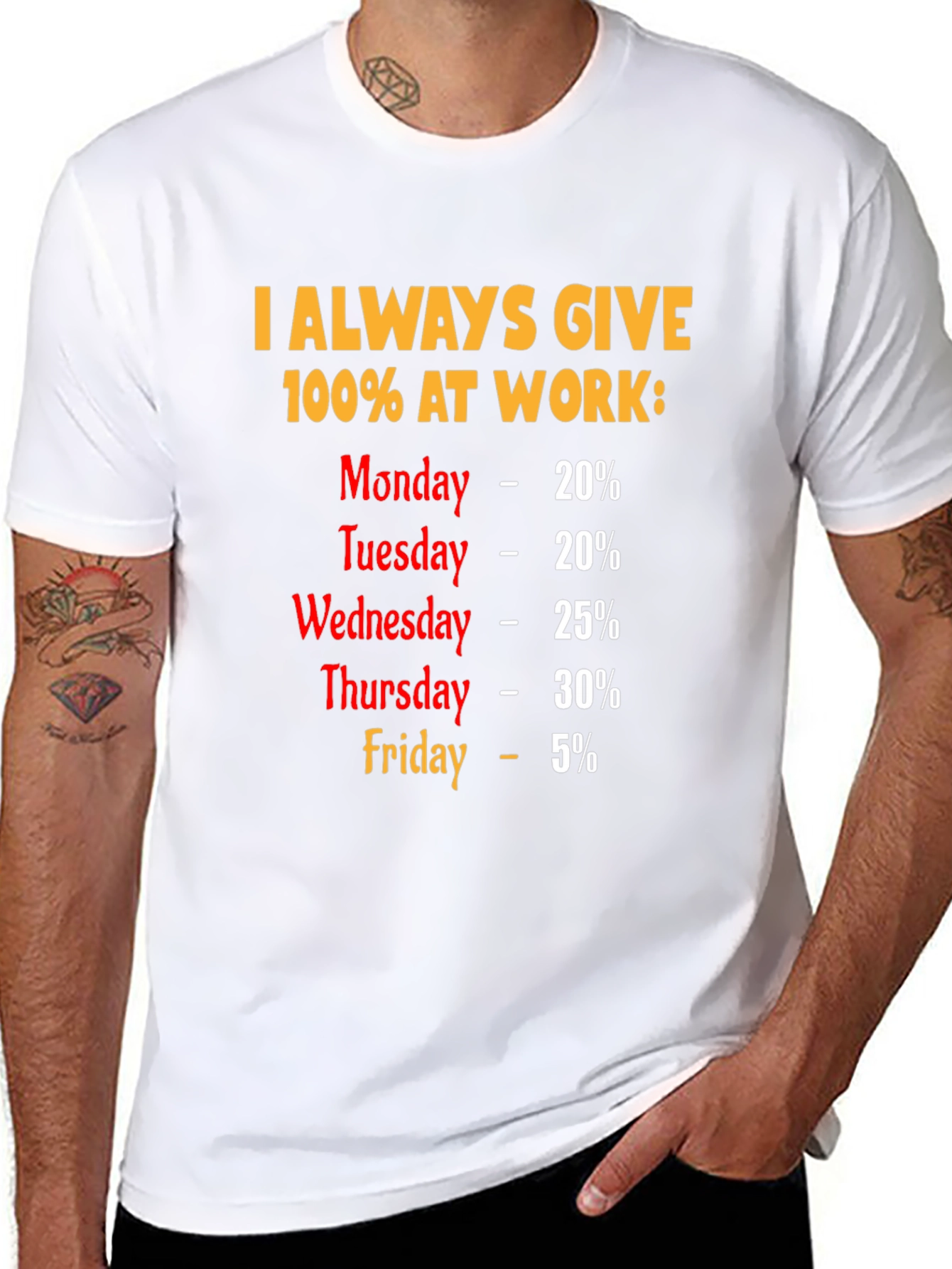 Funny 100% Work Week T-Shirt