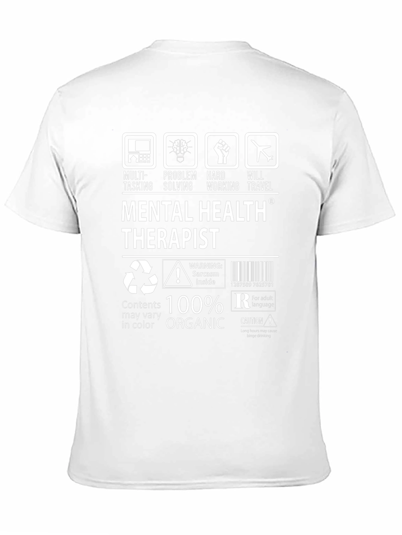 Mental Health Therapist T-Shirt - 100% Organic