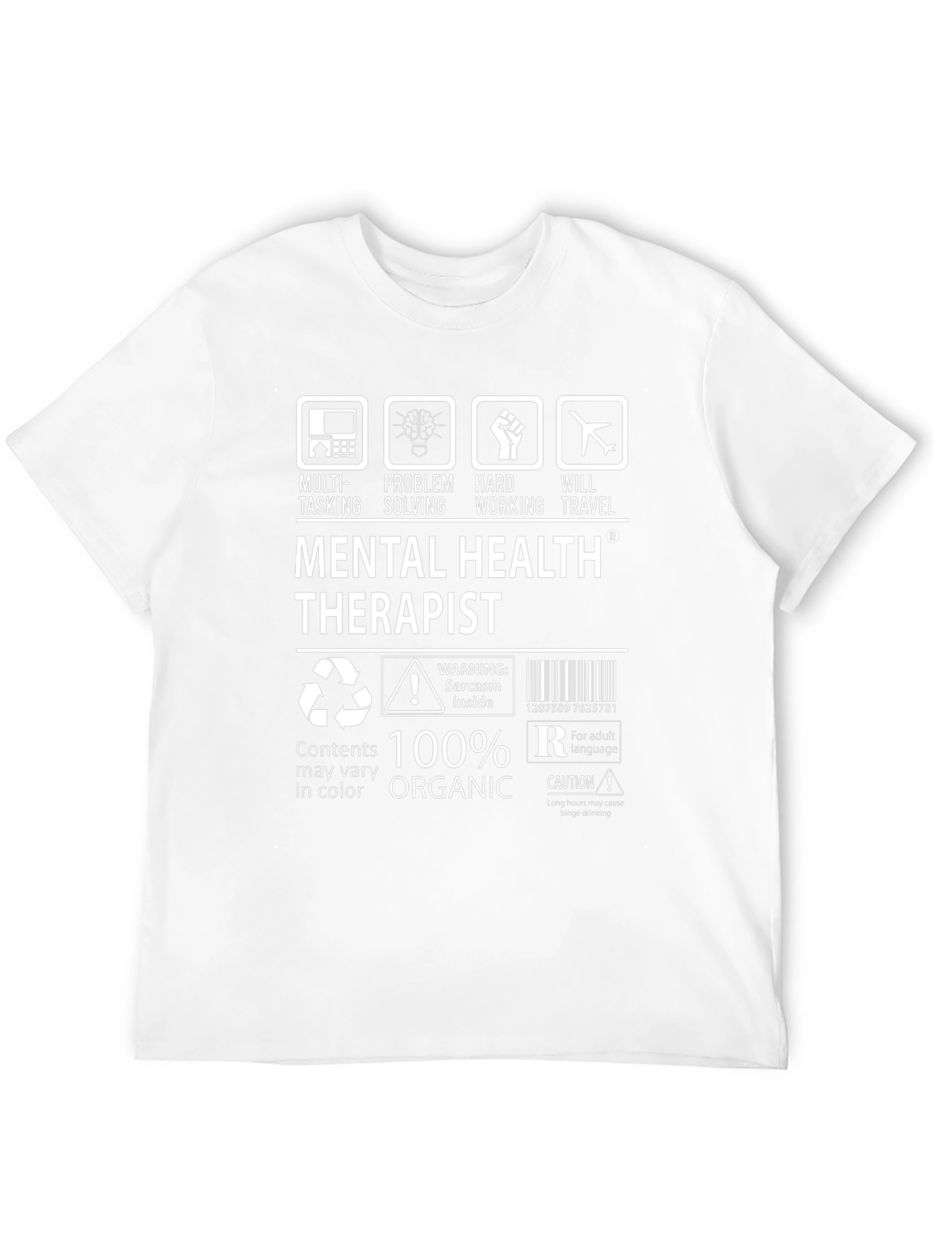 Mental Health Therapist T-Shirt - 100% Organic