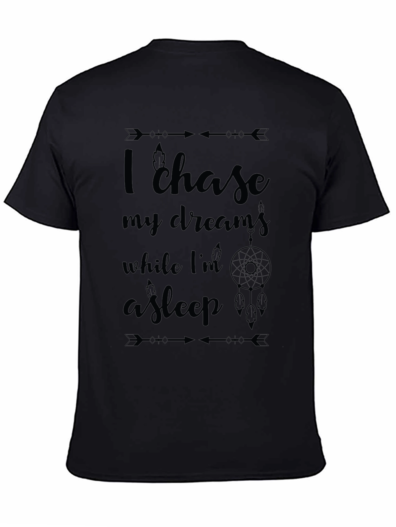 Dream Chaser Black Graphic Tee