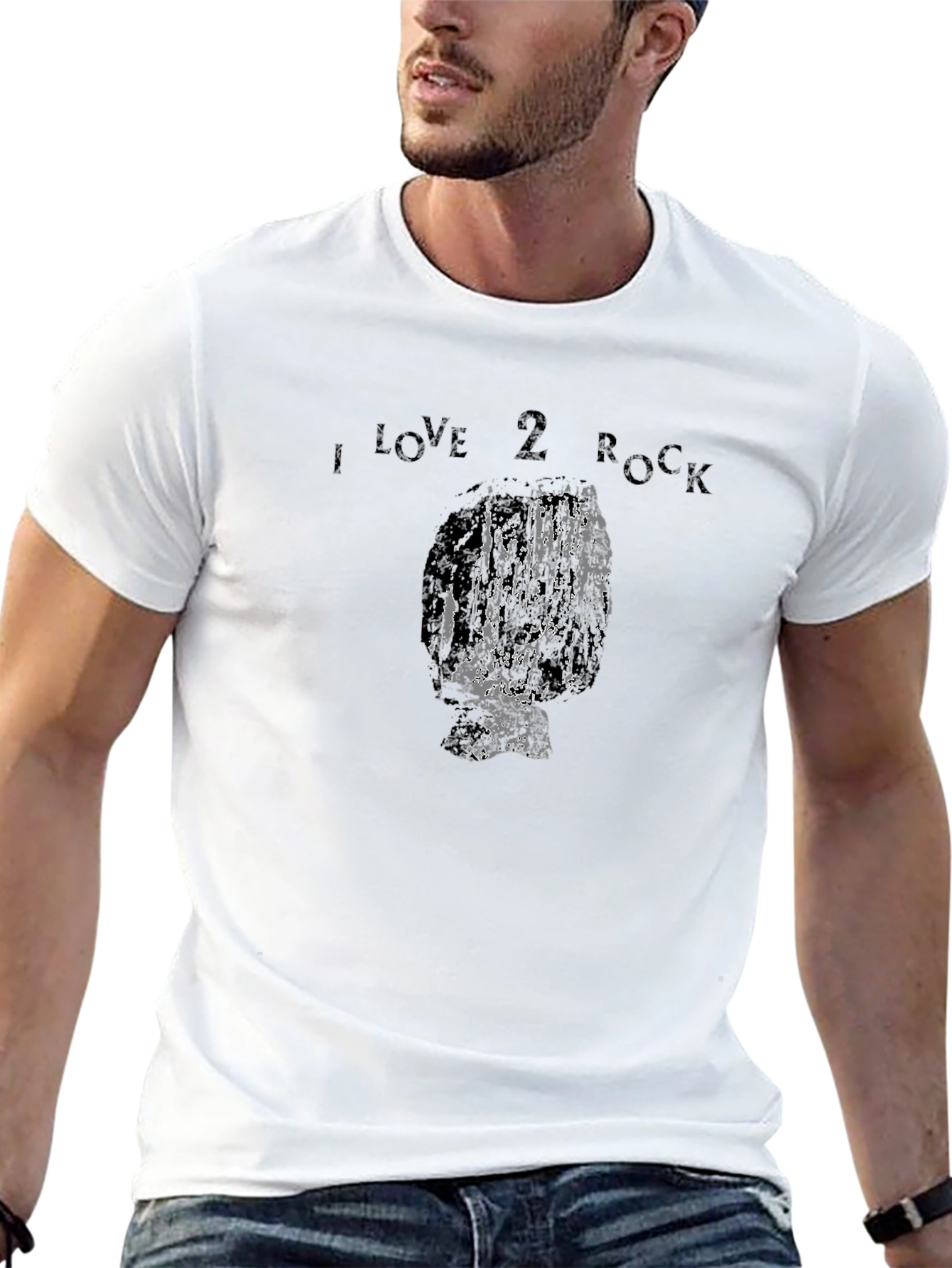 I Love 2 Rock T-Shirt - Black