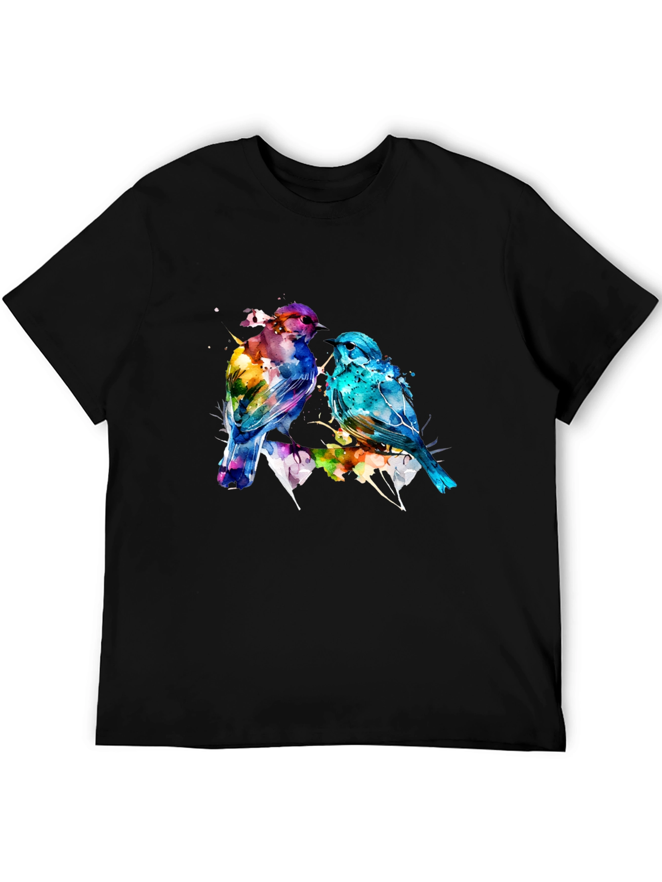 Watercolor Bird Print Tee