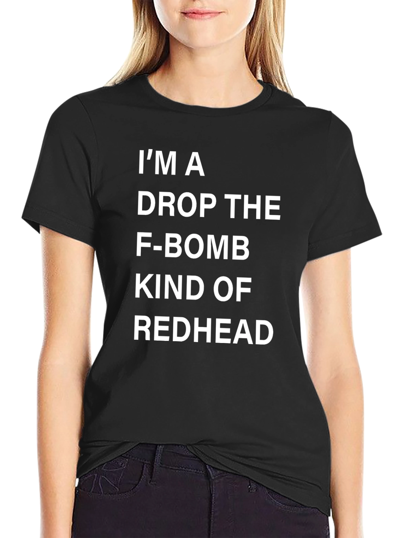 Im A Drop The F-Bomb Redhead Graphic Tee