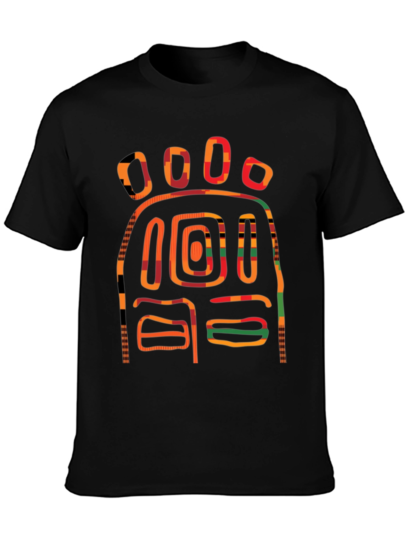 Abstract Graphic Print T-Shirt - Bold Design