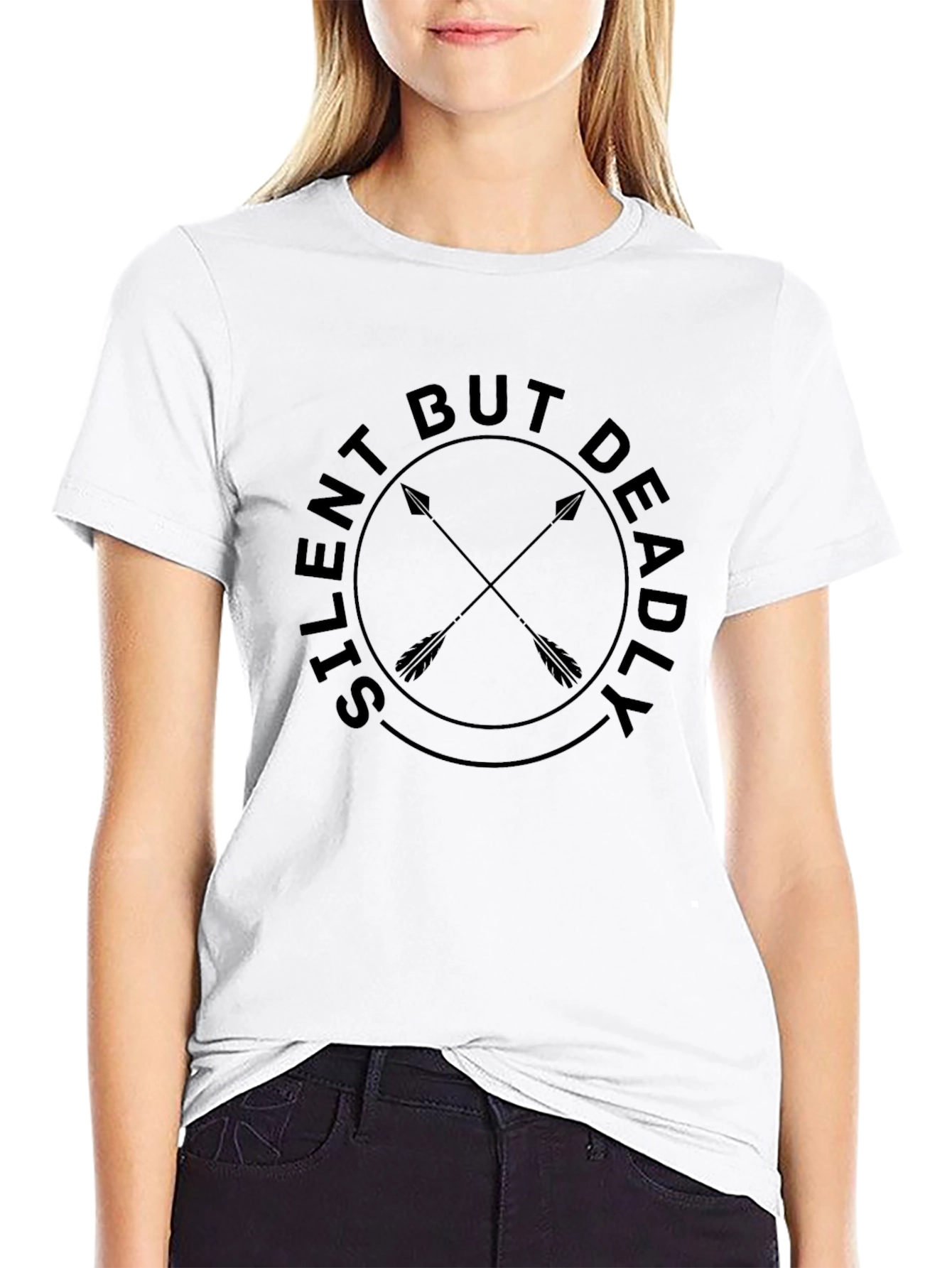 Silent But Deadly Arrow Graphic T-Shirt