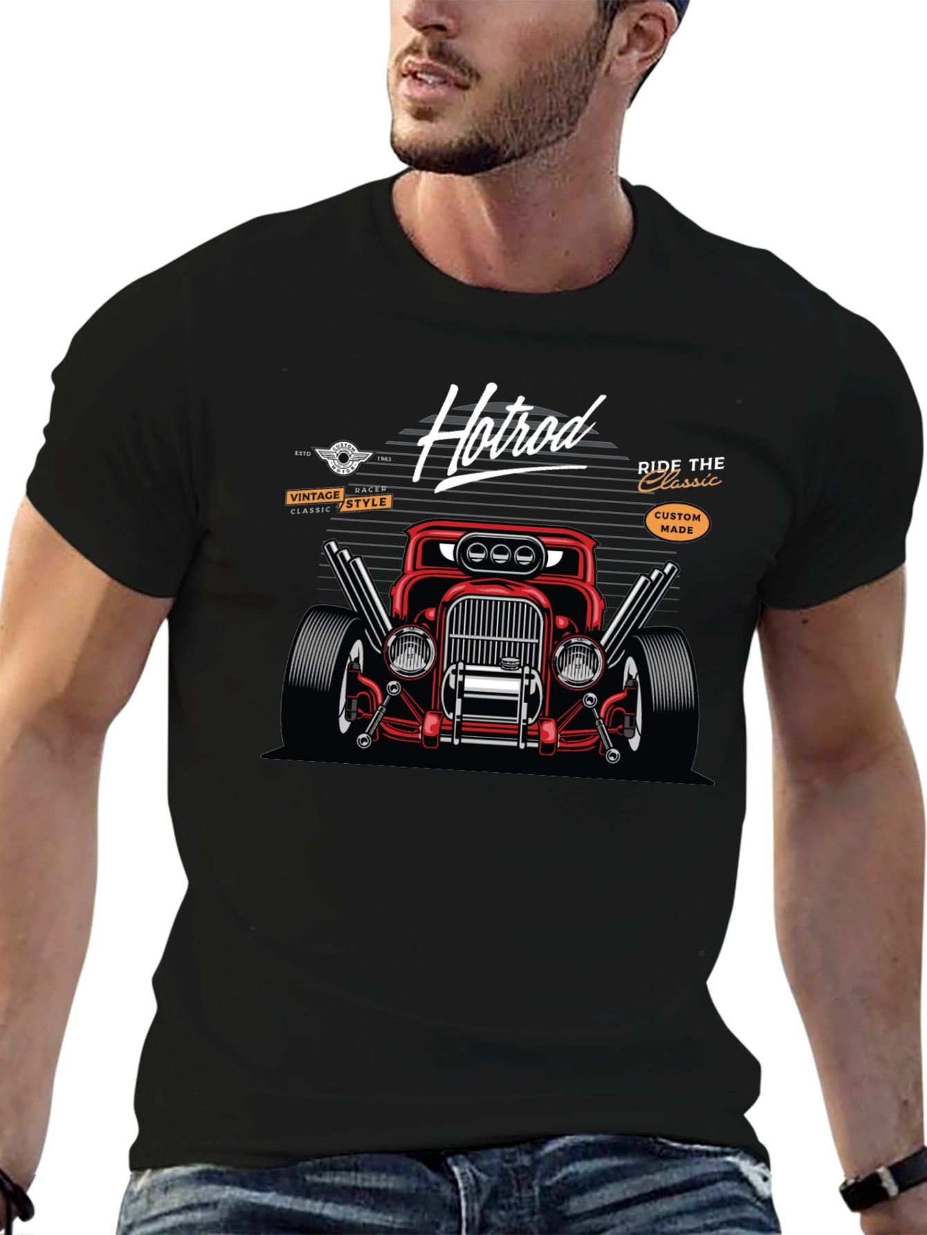 Hot Rod Graphic T-Shirt - Classic Car Tee