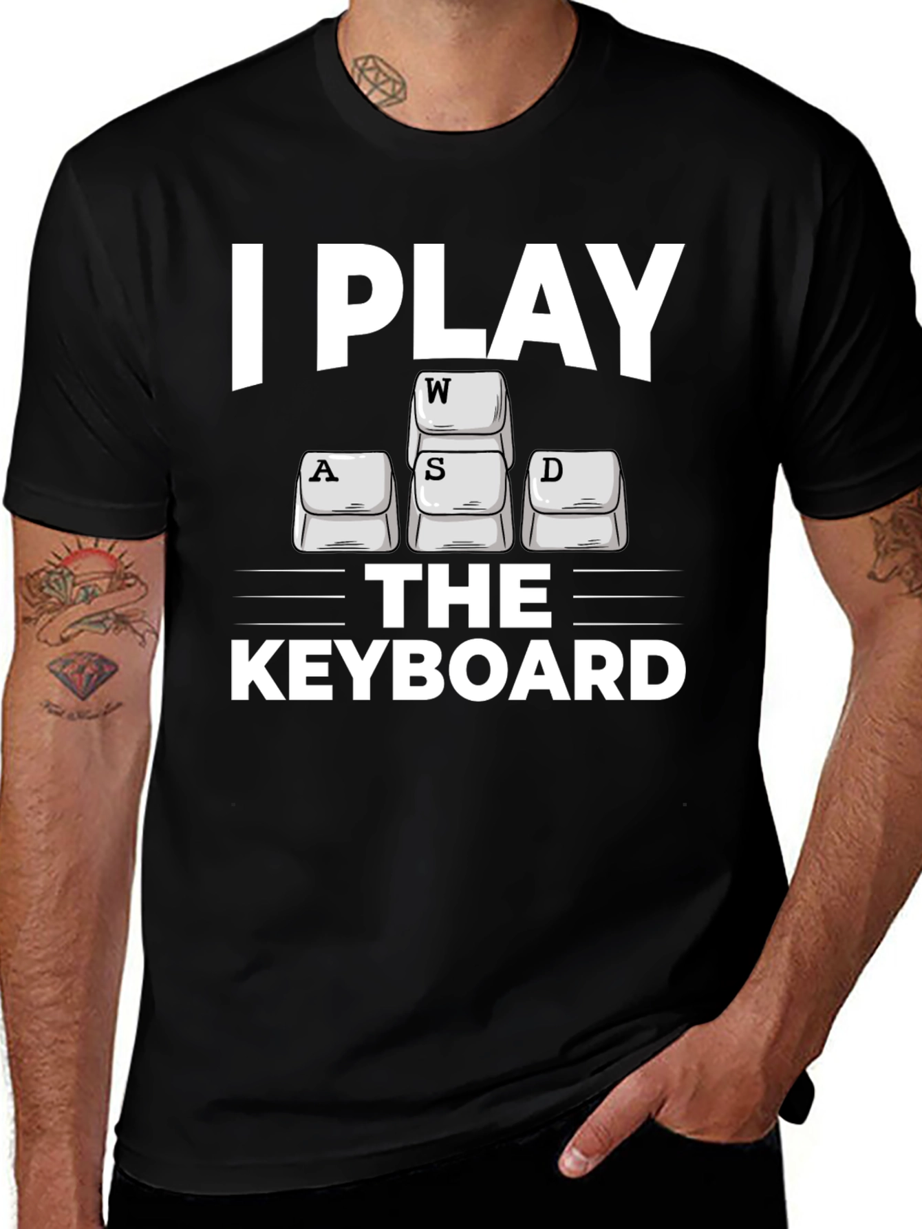 I Play WASD Keyboard Gamer T-Shirt