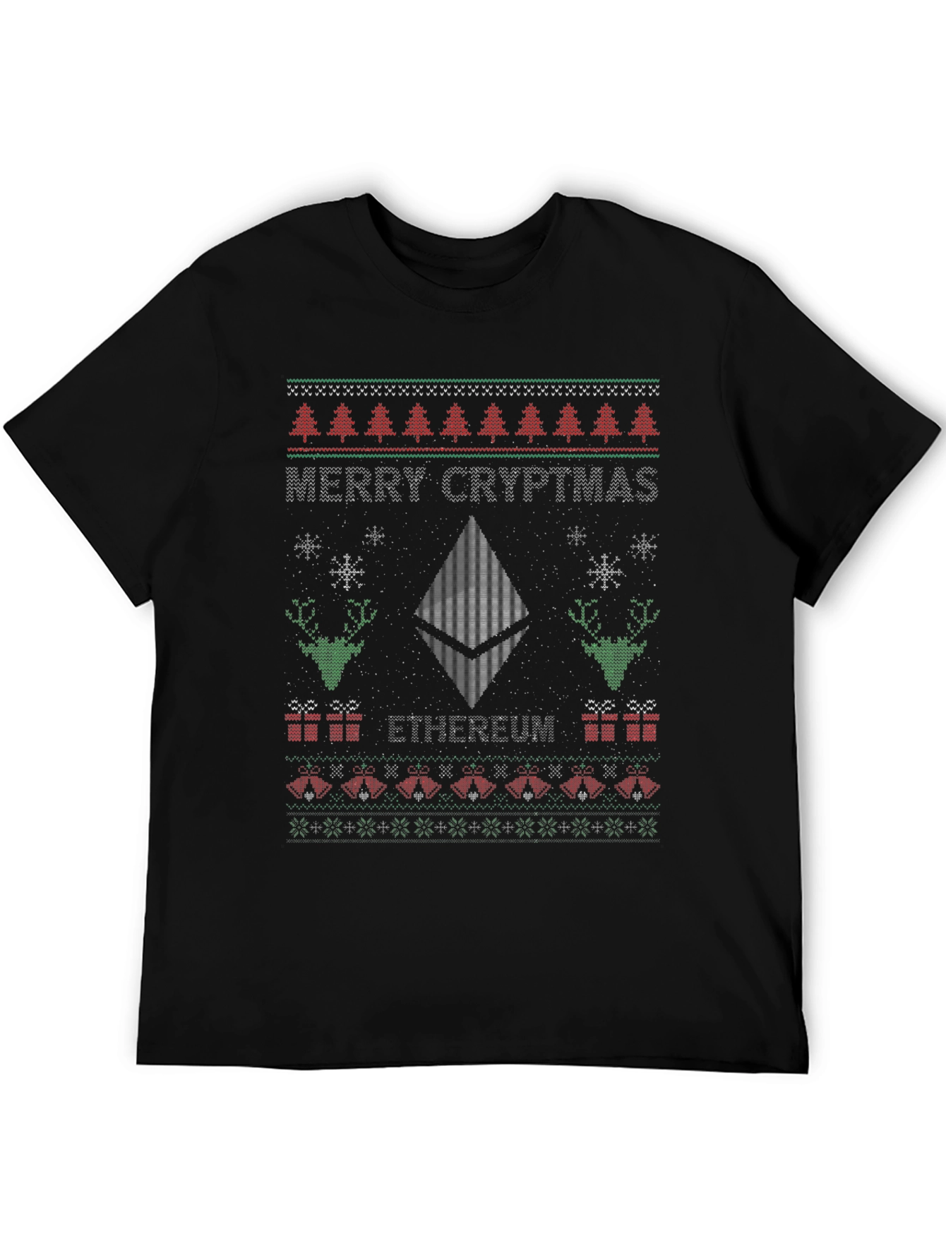 Merry Cryptmas Ethereum Ugly Christmas Sweater T-Shirt