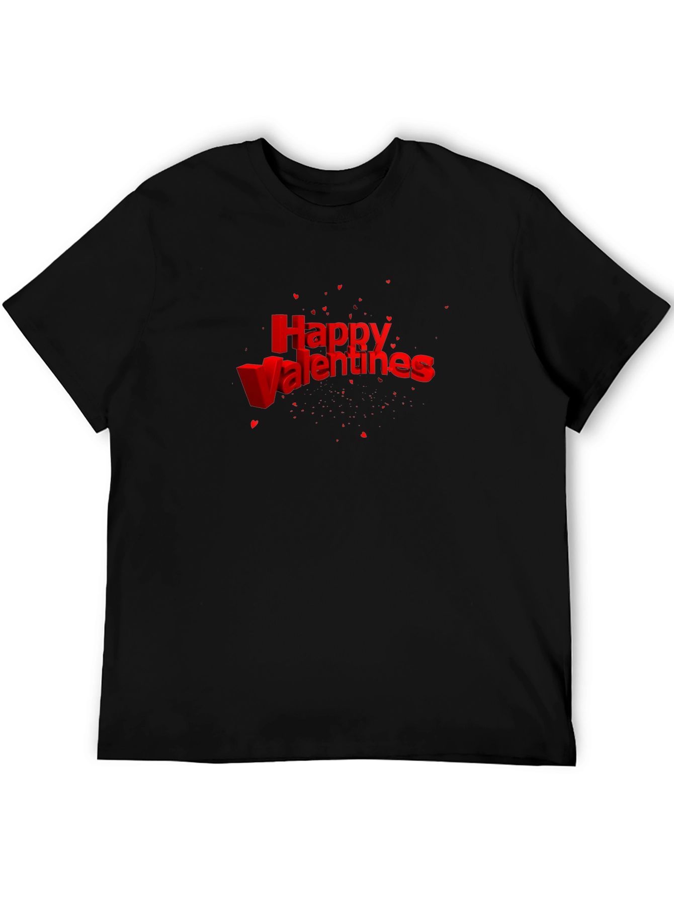 Happy Valentines T-Shirt - Red Text