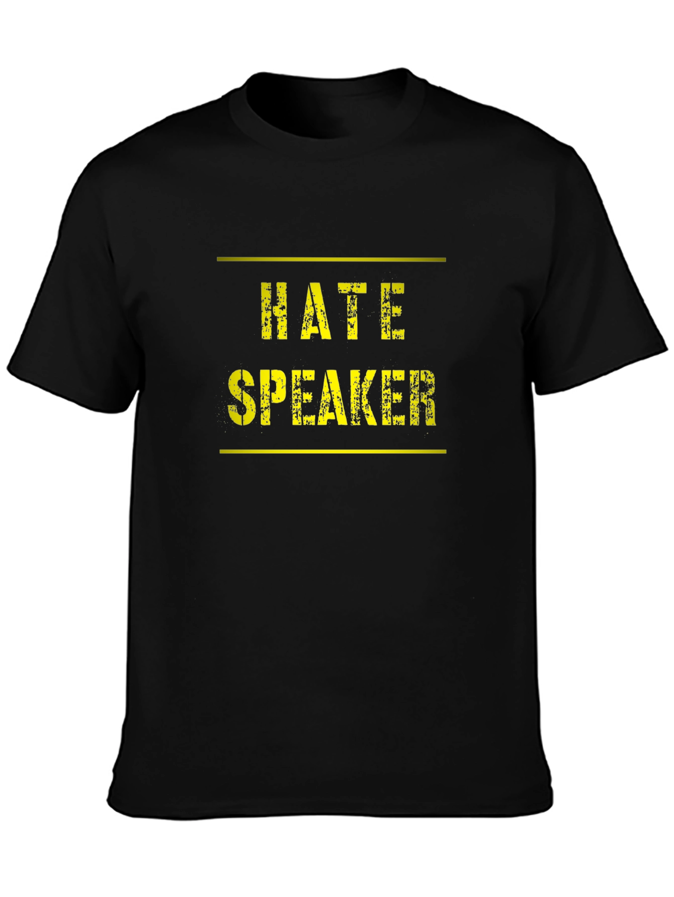 Hate Speaker Graphic T-Shirt Black Tee