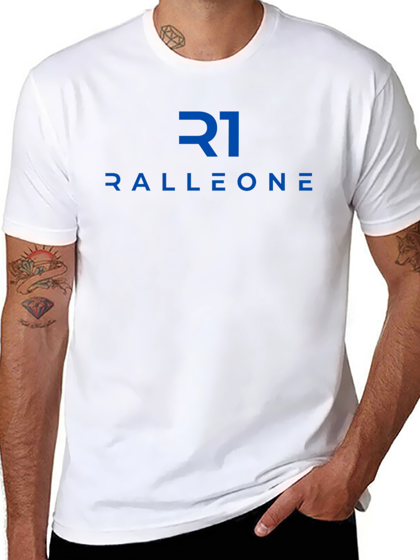Ralleone Black T-Shirt - Stylish Graphic Tee
