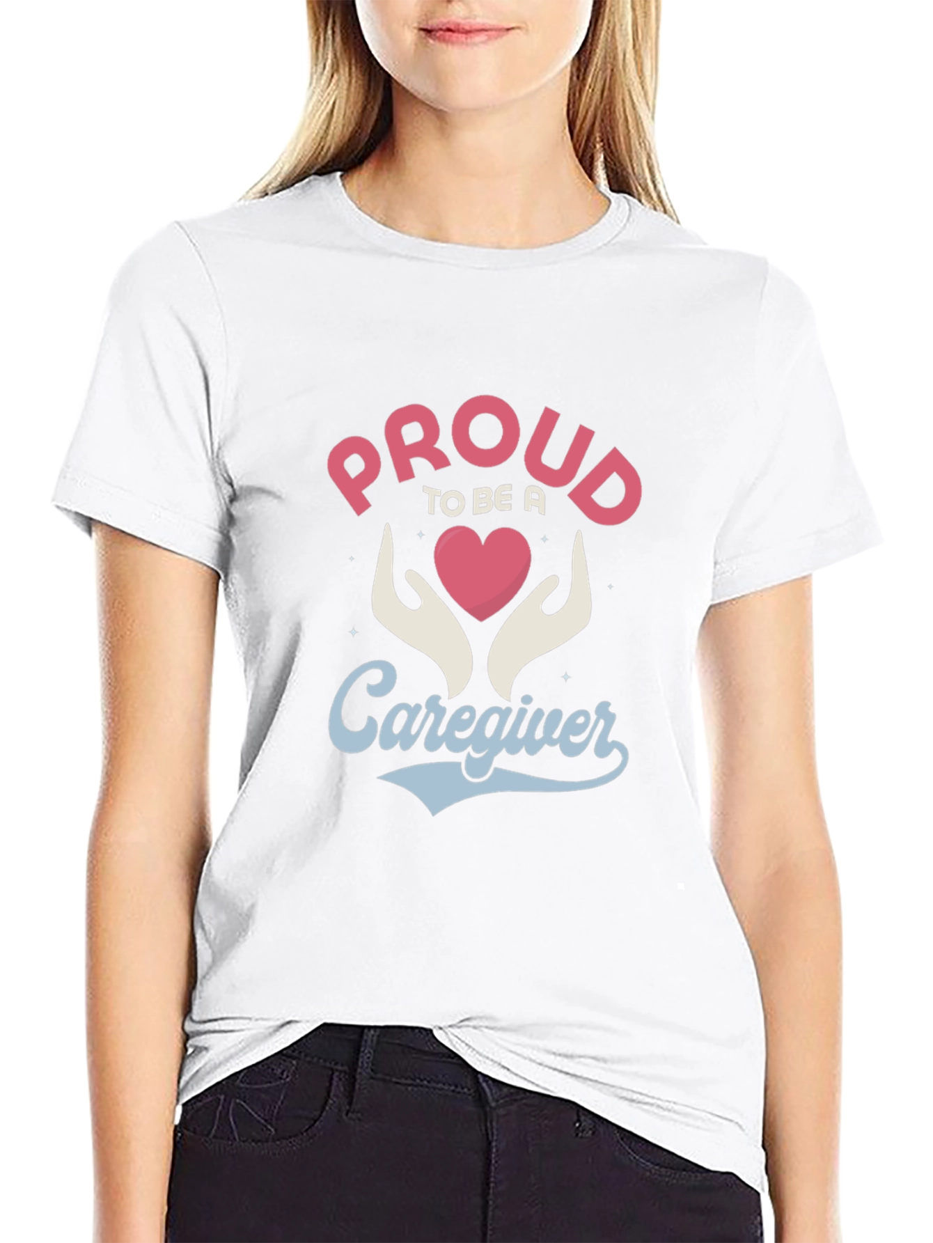 Proud Caregiver Graphic Tee