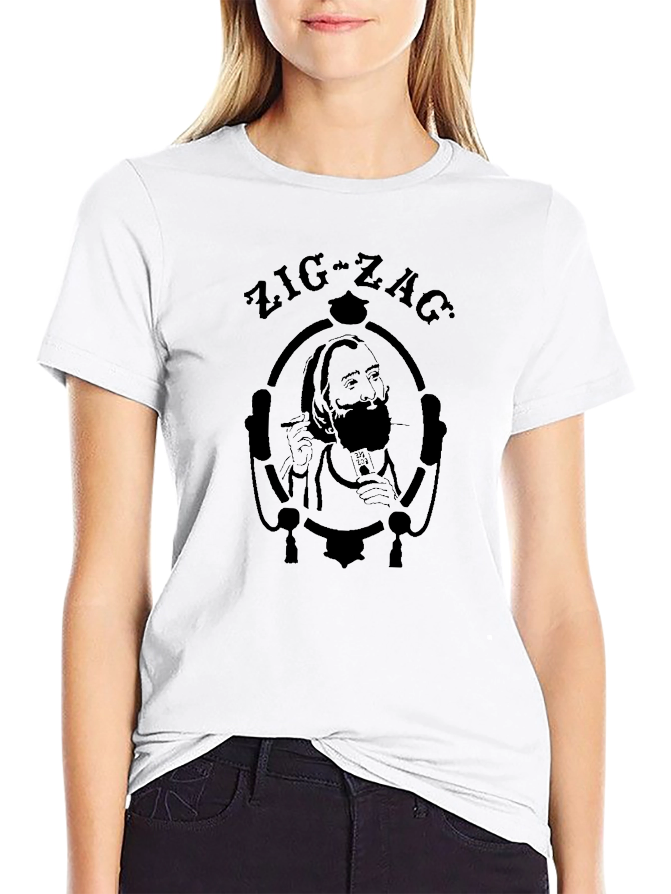 Zig-Zag Man Graphic T-Shirt - Classic Design
